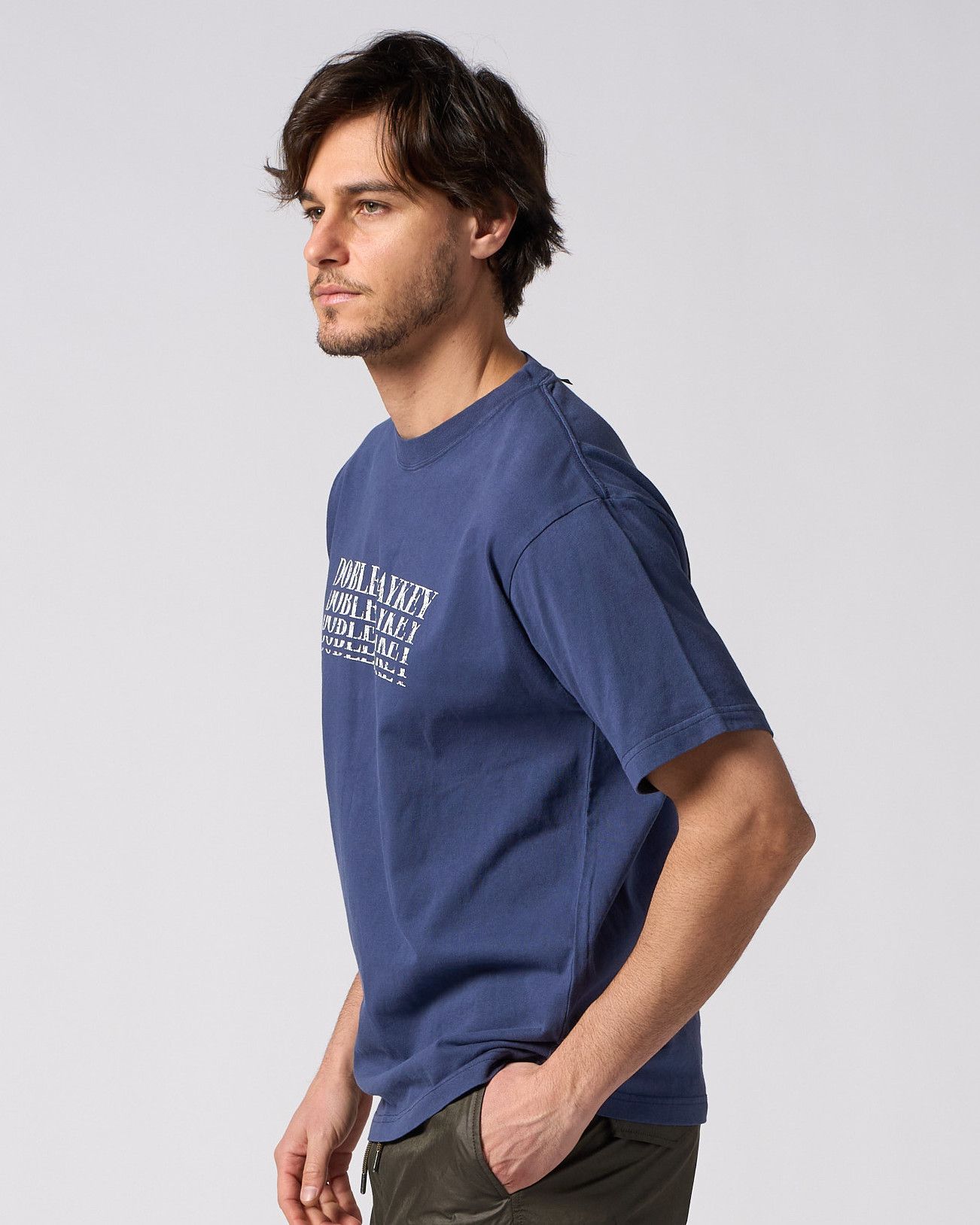 ☆先行予約☆ ダブルジェイケイ Tシャツ /  DOBLEJAYKEY T / NAVY [7403 cj52i]