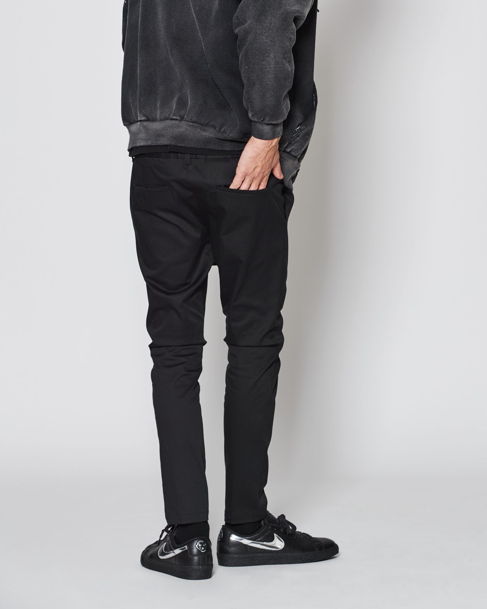 ACANTHUS / Easy Tight Pants / イージータイトパンツ / BLACK 【PT2504】