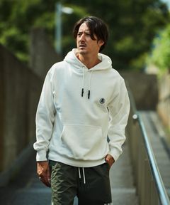 ACANTHUS × muta MARINE / muta sweet logo hoodie / スウェットプルオーバーパーカー / WHITE【MA2525】