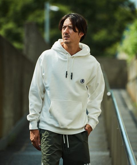 muta(ムータ) - ACANTHUS × muta MARINE / muta sweet logo hoodie / スウェットプルオーバーパーカー / WHITE【MA2525】