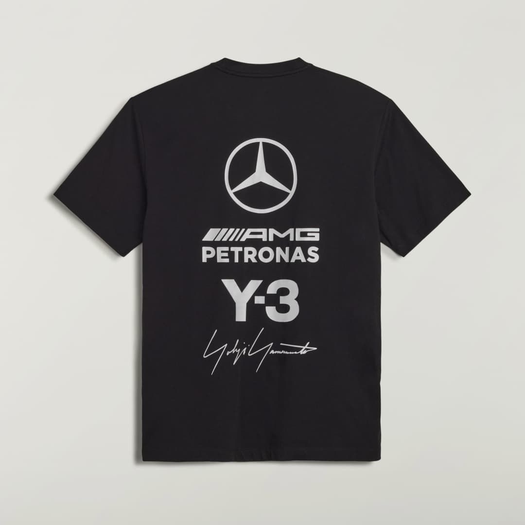 ハーフ スリーブ ティー /  Y-3 MERCEDES - AMG PETRONAS FORMULA 1 TEAM LOGO STACK SHORT SLEEVE TEE / BLACK [KR2373-APPS26]