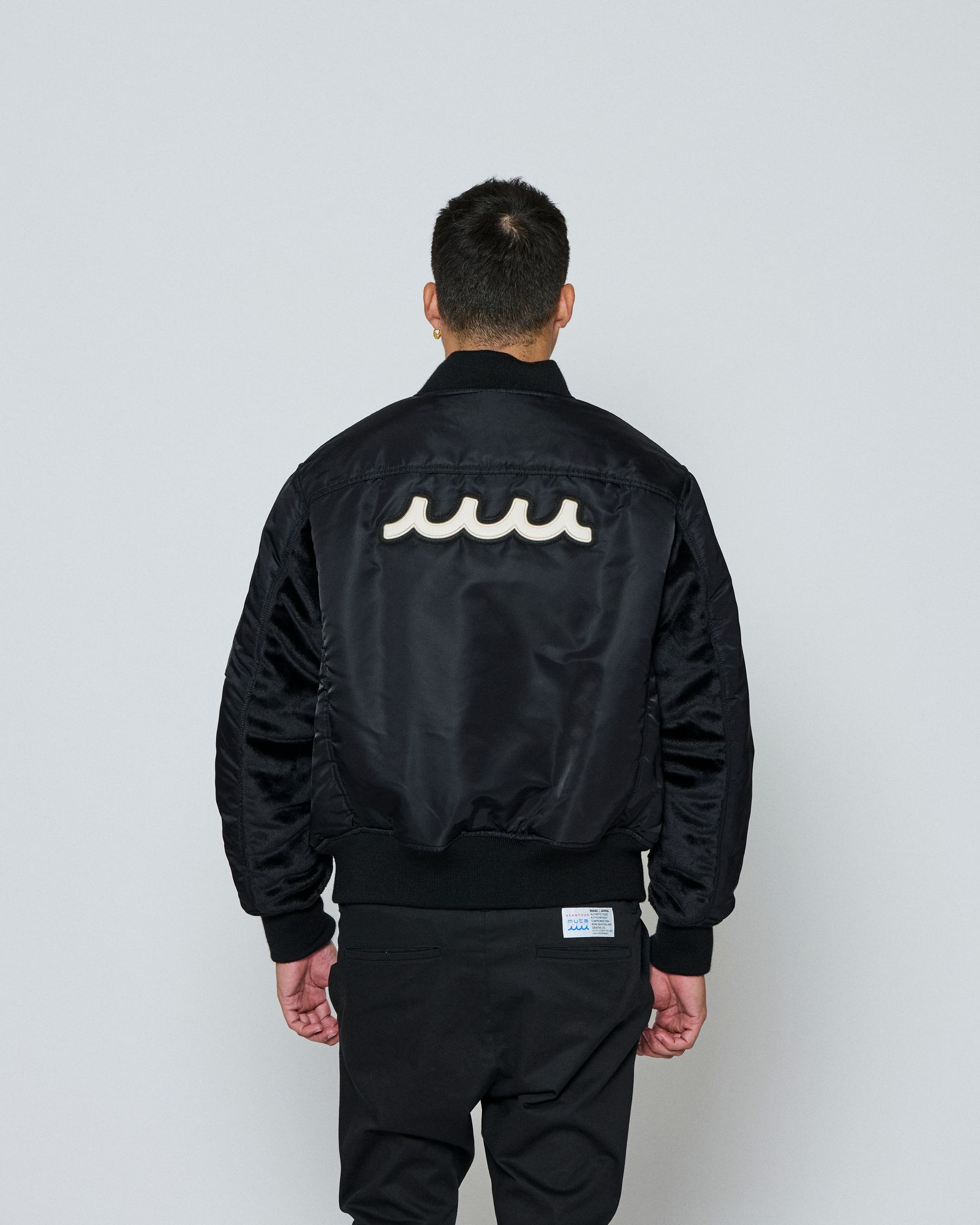 ☆先行予約☆ muta MARINE × ACANTHUS / オーバーサイズMA-1 / Oversize MA-1 / BLACK 【MA2649】
