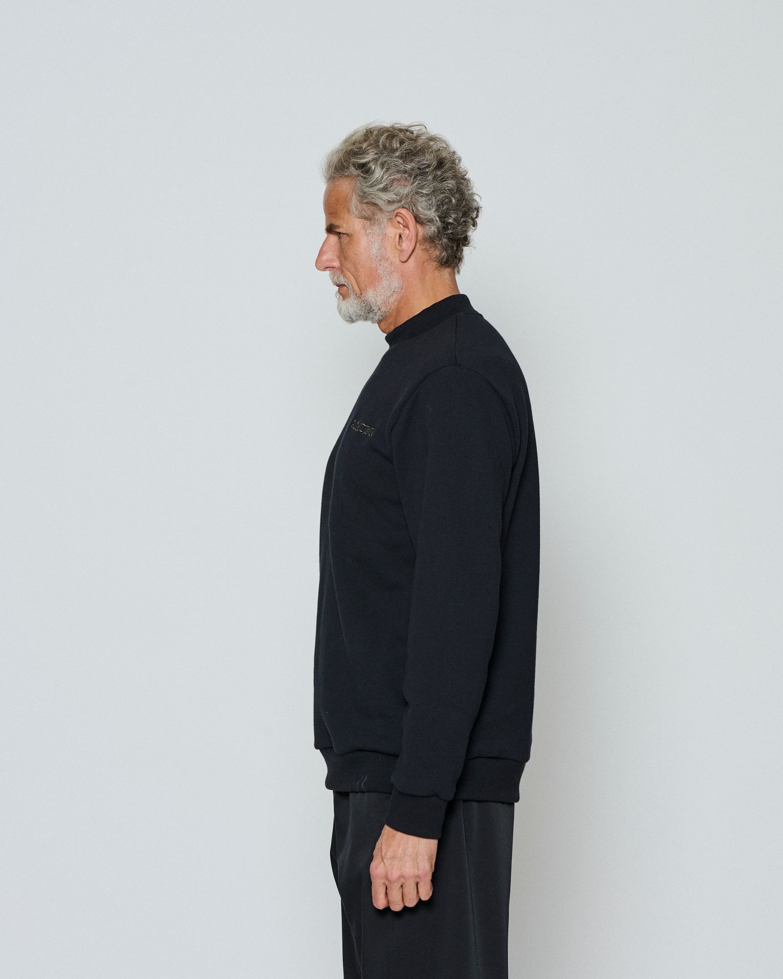 ☆先行予約☆  モックネックスウェット / Mockneck Sweatshirts / BLACK【HJ2603】