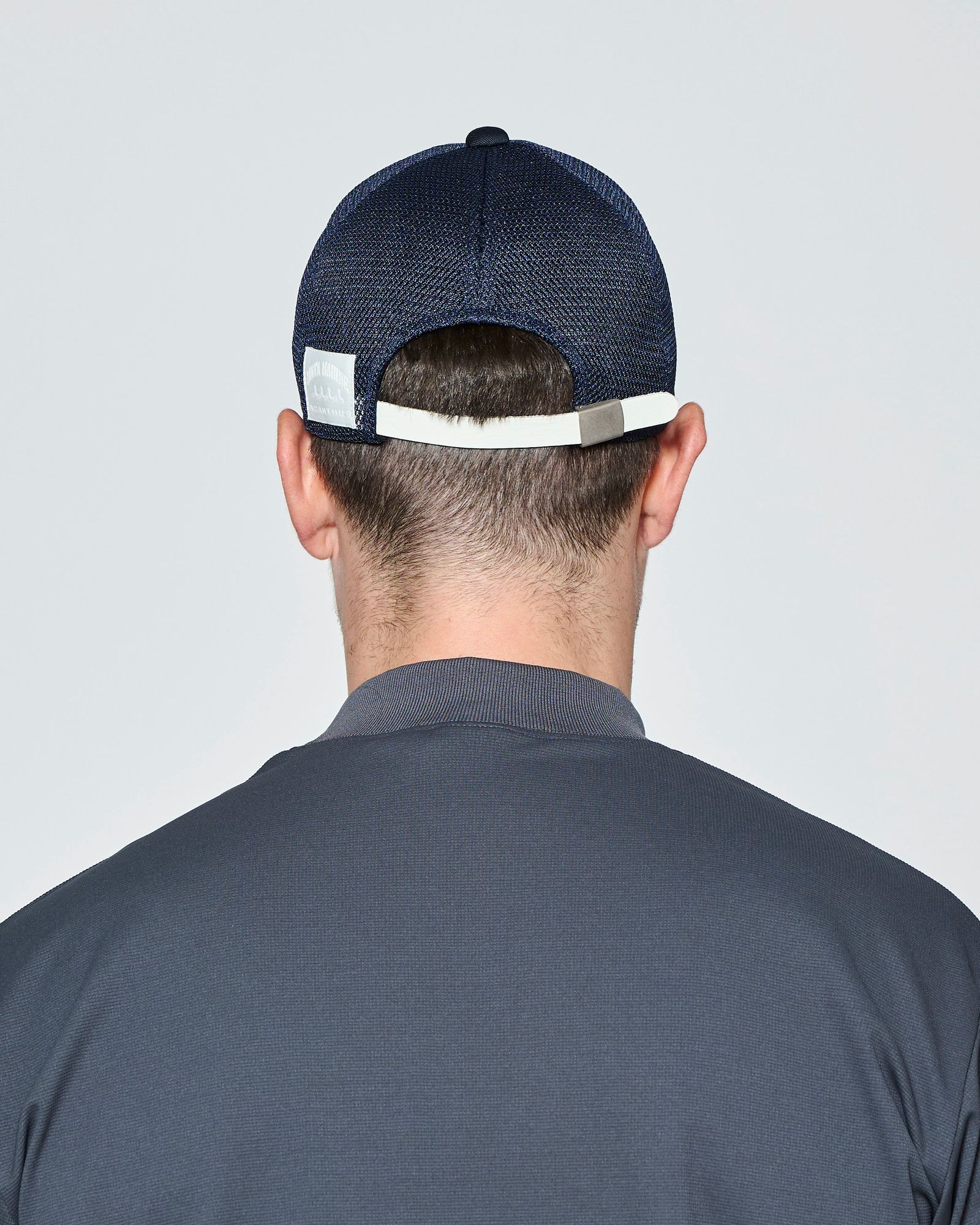☆先行予約☆muta MARINE × ACANTHUS  / ボックスロゴメッシュキャップ /  Box Logo Mesh Cap / NAVY【MA2721】