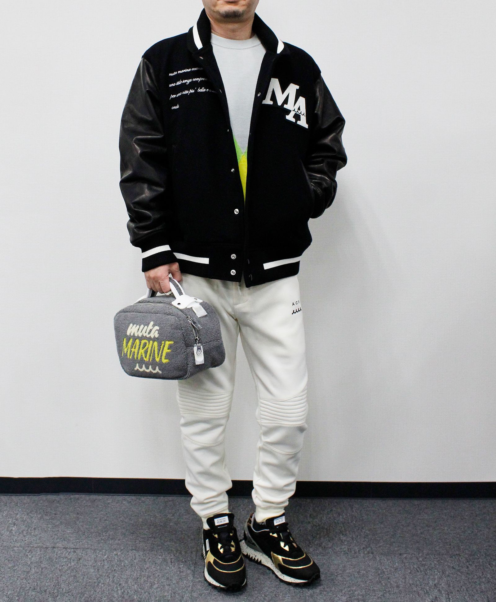 ACANTHUS x muta MARINE / Double-knit Biker Pant / イージーバイカーパンツ / WHITE / MA2428