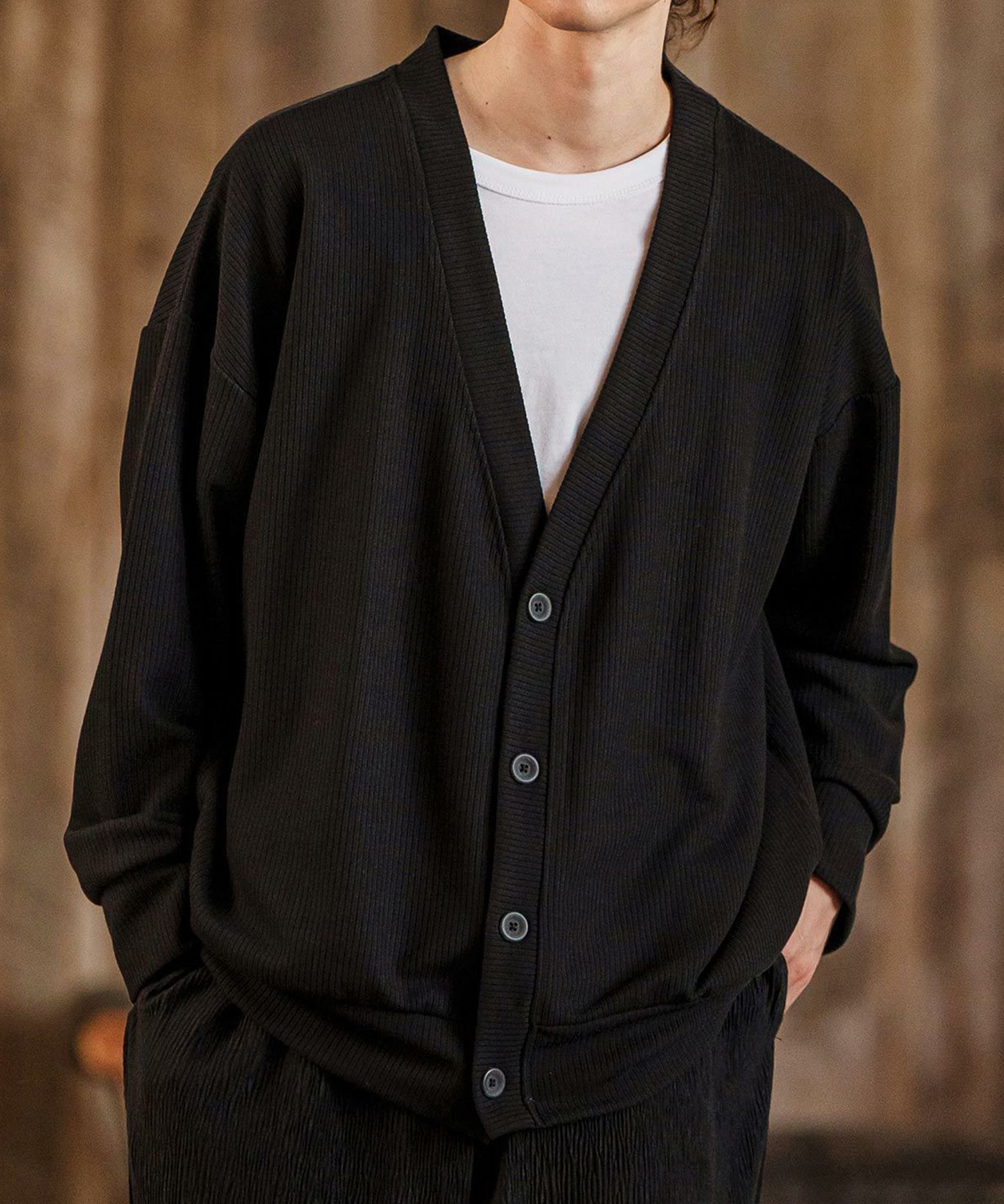 ビックシルエットカーディガン / ブラック【311074】