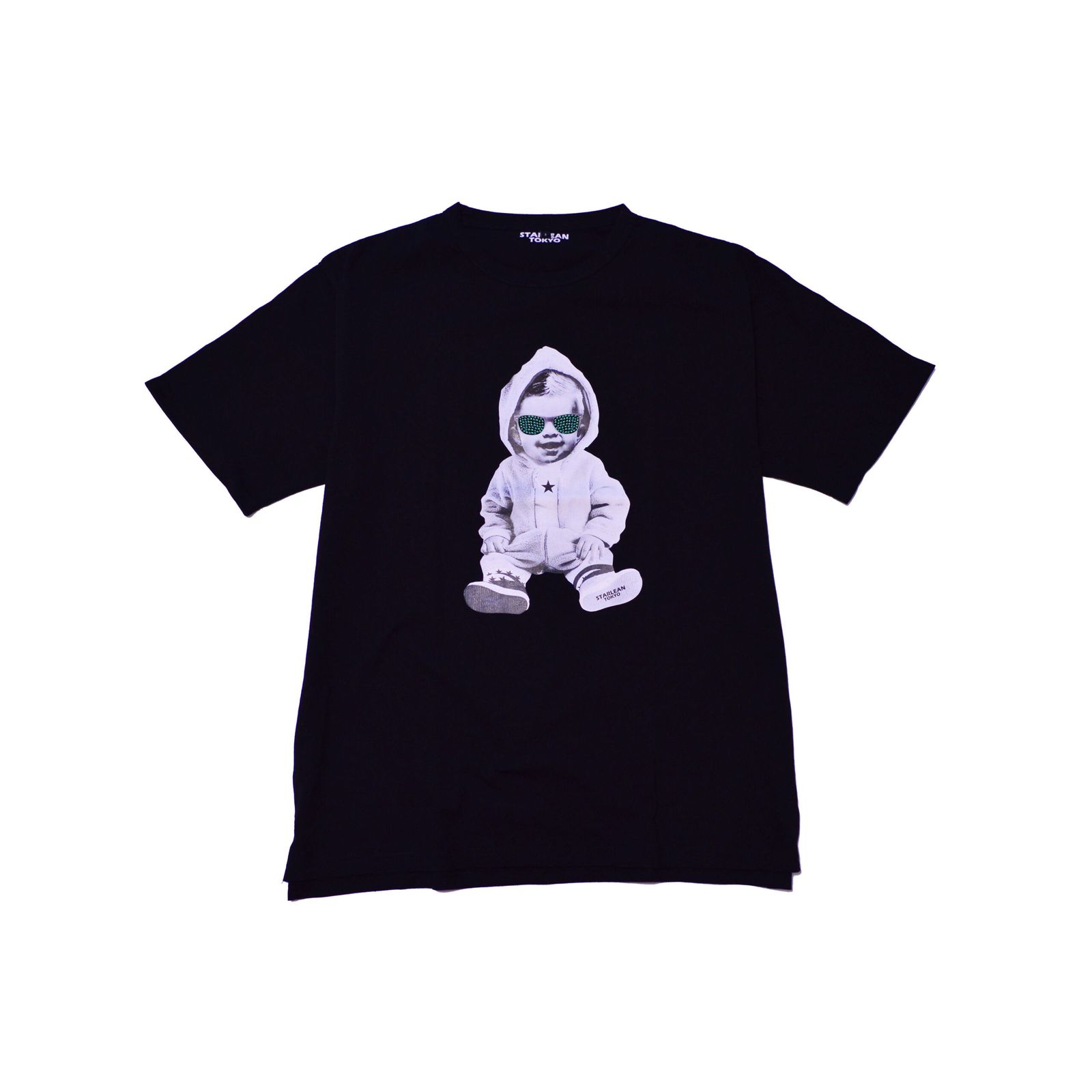 プリントTシャツ SWALLOW HOODIE BABY T-SHIRT / [SLTN112] BLACK