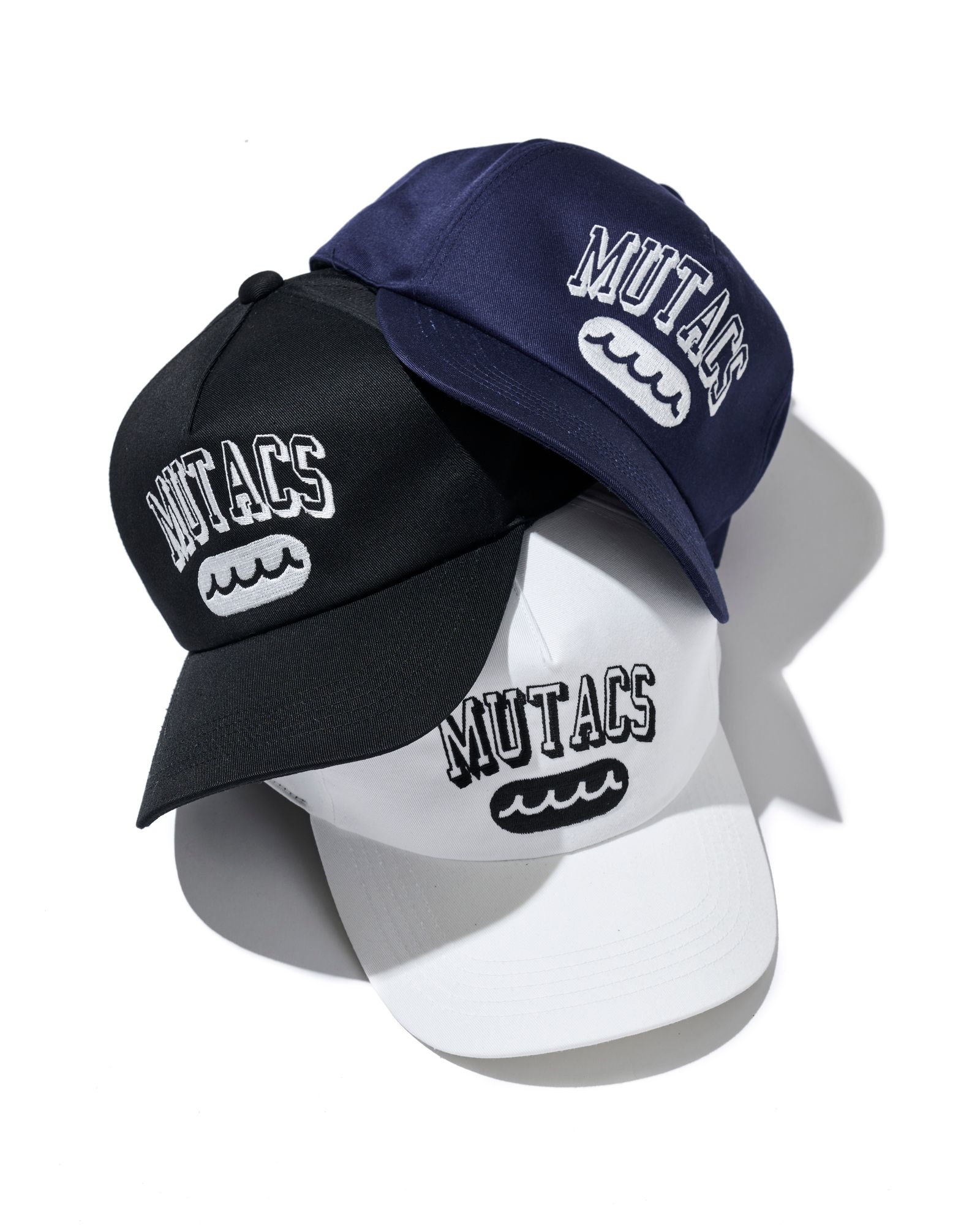 ☆先行予約☆ muta MARINE × ACANTHUS / カレッジロゴキャップ / Shadow College Logo Cap / BLACK 【MA2663】