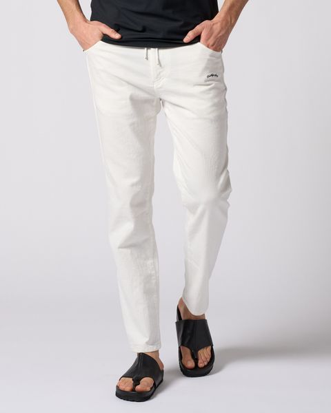 スリムテーパードデニム /  thin denim easy / WHITE [5224 ds07i]