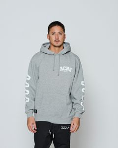 ☆先行予約☆ muta MARINE × ACANTHUS /アームプリントフーディー /パーカー / Arm Print Hooded Sweatshirt / GREY 【MA2657】