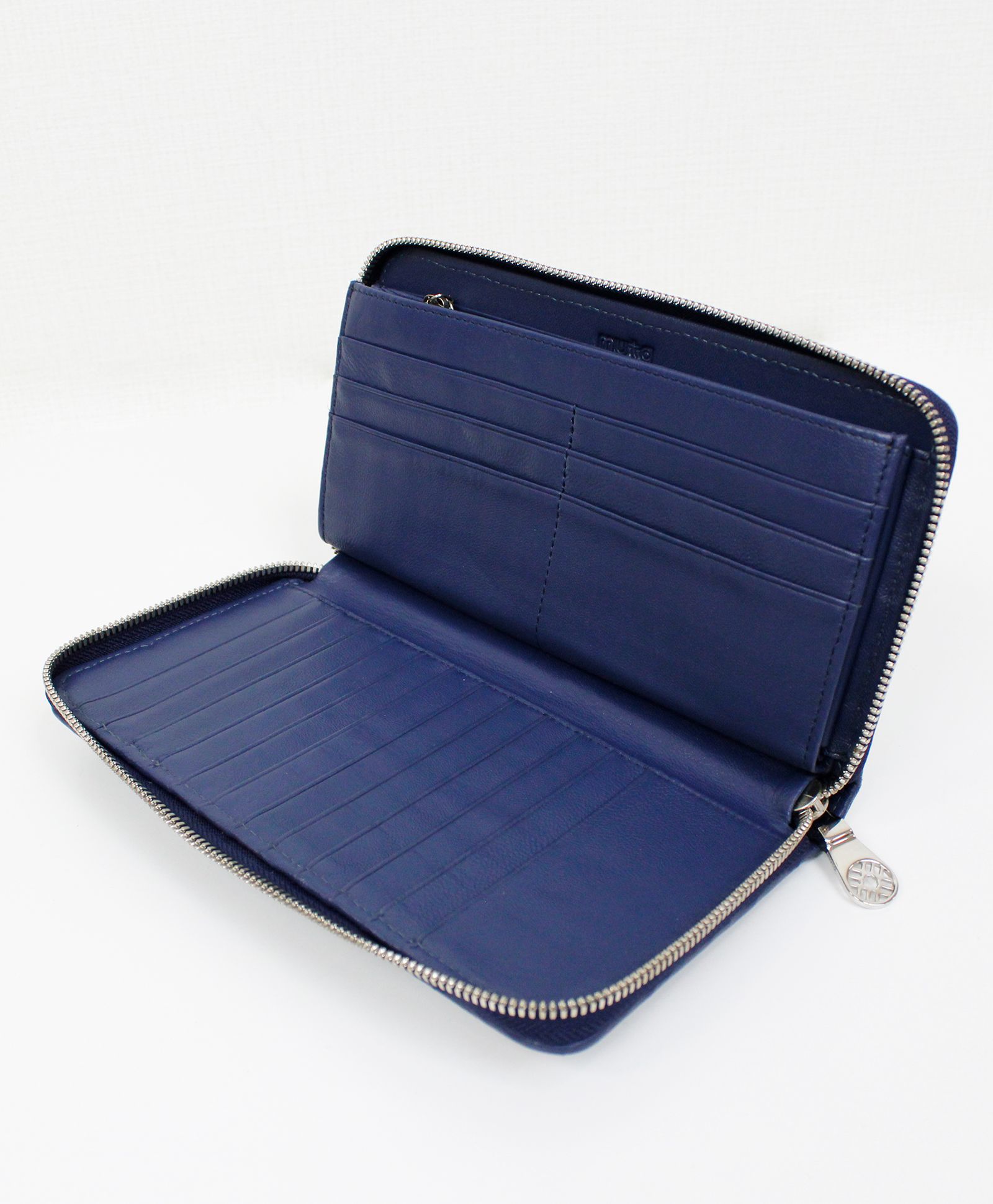 MUTA / ムータ / ガルーシャ・イントレチャート・ZIP長財布 LARGEサイズ / ネイビー