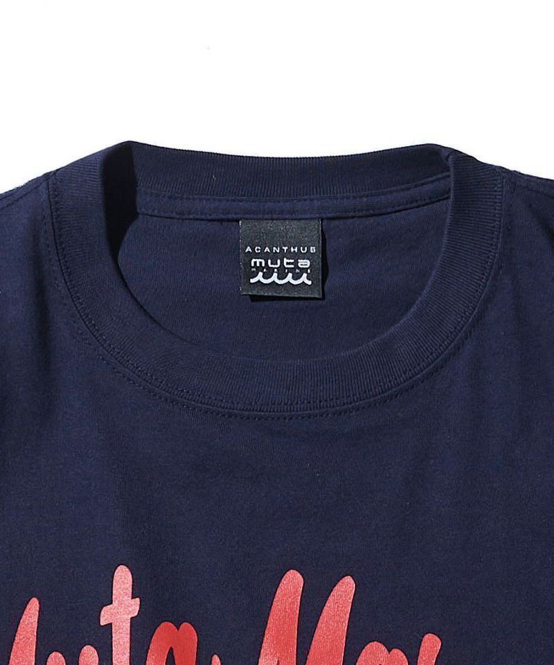 ACANTHUS x muta MARINE / muta Script Logo Tee / Tシャツ / NAVY / MA2438