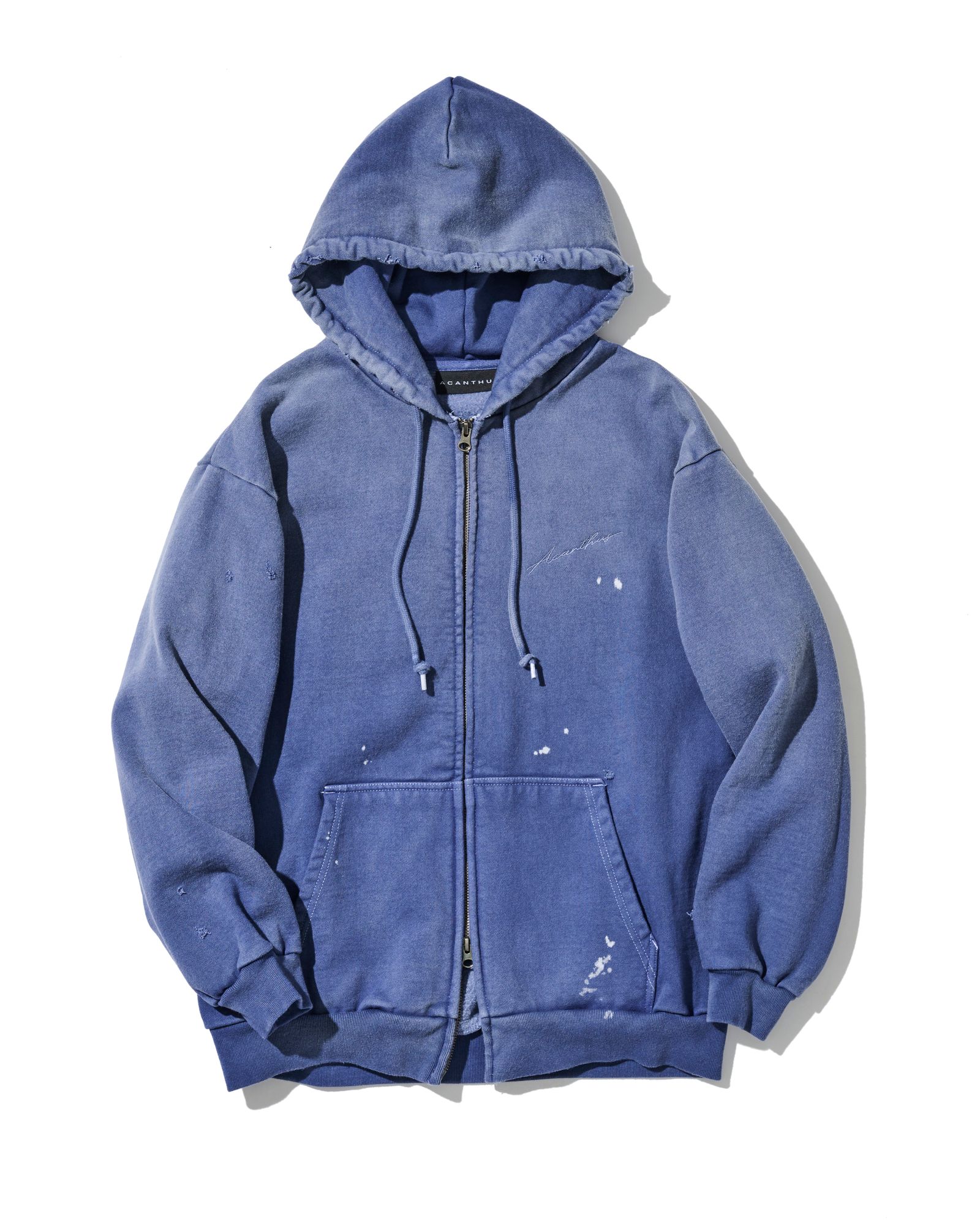 ☆先行予約☆  ダメージフーディー / パーカー / Damaged Hooded Sweatshirt / FADED NAVY 【DH2502】