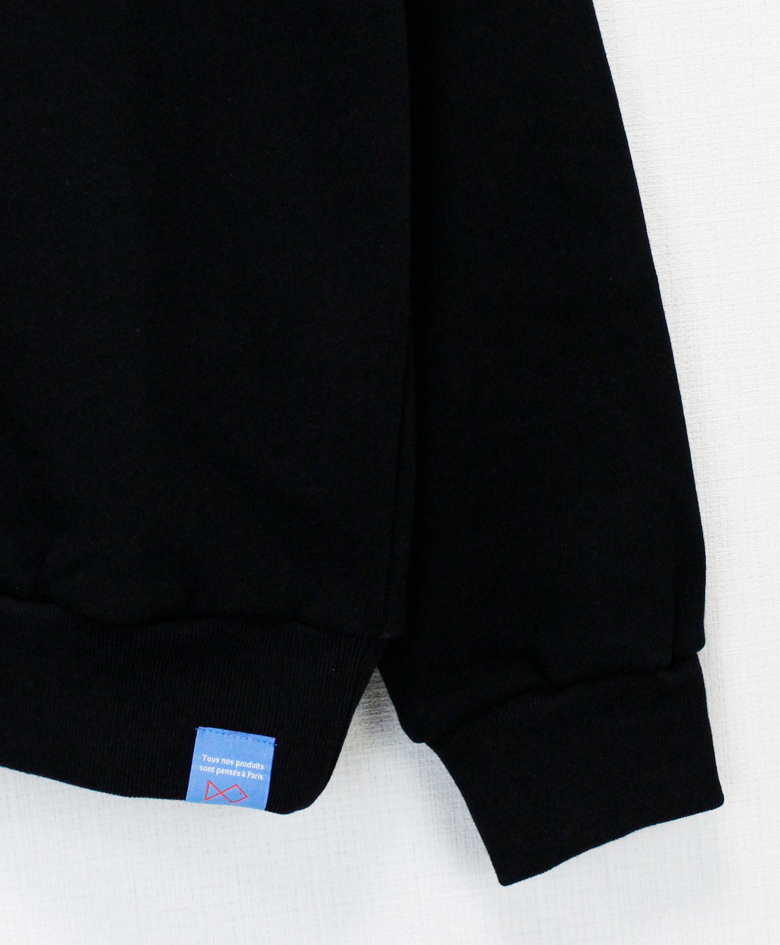 スウェット / Tiphanie Big Logo Sweat / Black x Silver