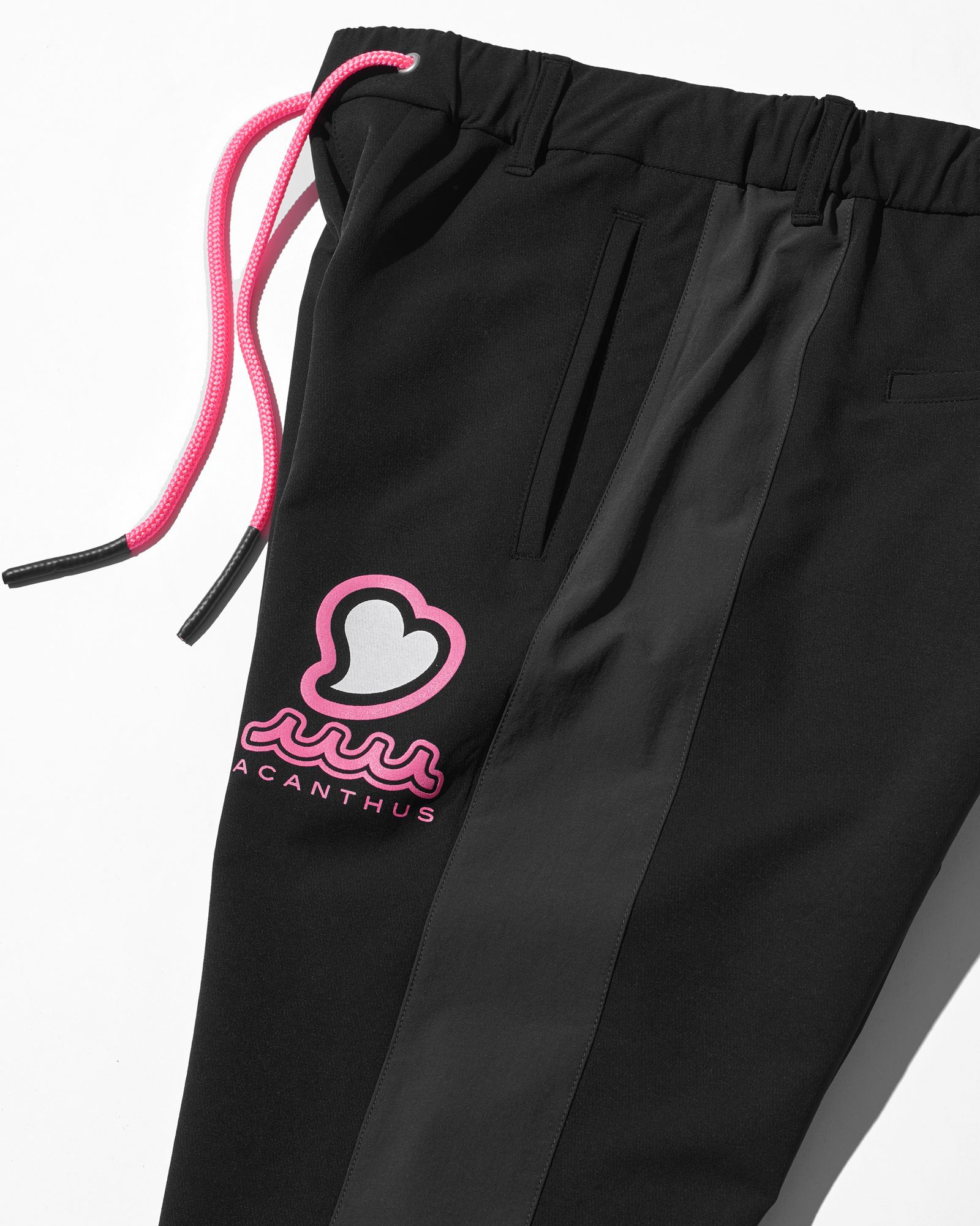 ☆先行予約販売2025年9月下旬～10月下旬頃入荷予定☆ ACANTHUS × muta MARINE / muta sweet muta Sideline Pants / サイドラインパンツ / BLACK PINK 【MA2548】