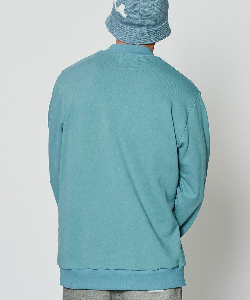 ACANTHUS x muta MARINE / muta Mockneck Sweatshirt / スウェット / BLUE / MA2430