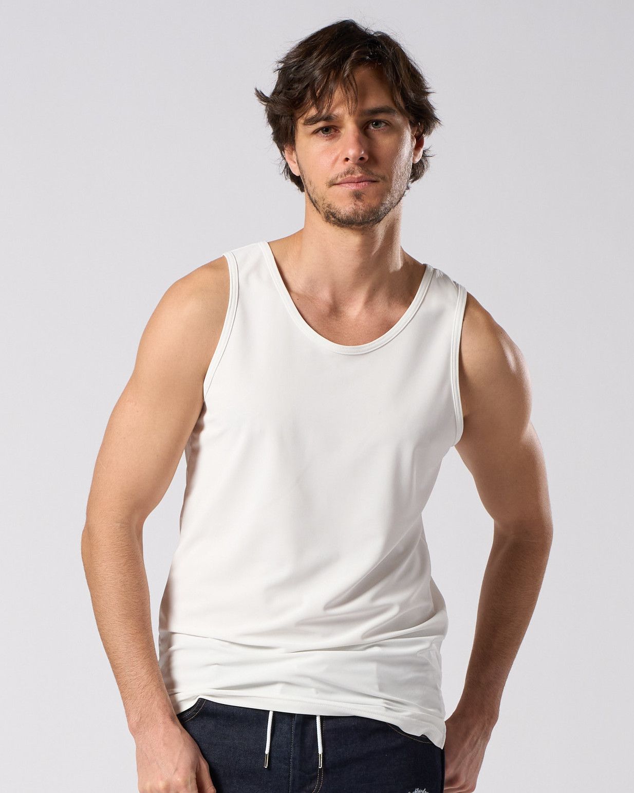 ☆先行予約☆ クールタンクトップ /  cool tank top / WHITE [7133 pe55i]