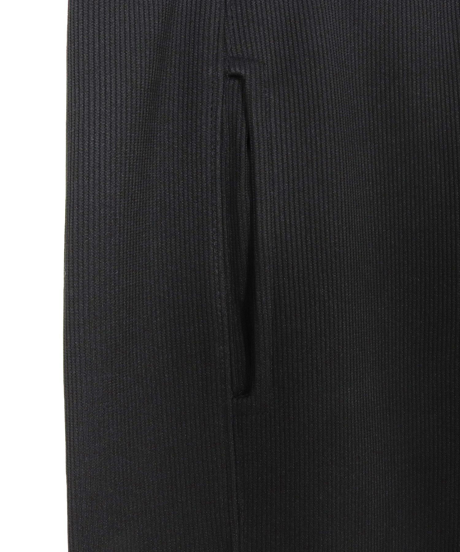 ドビー裏起毛ワイドパンツ / ブラック【131044】