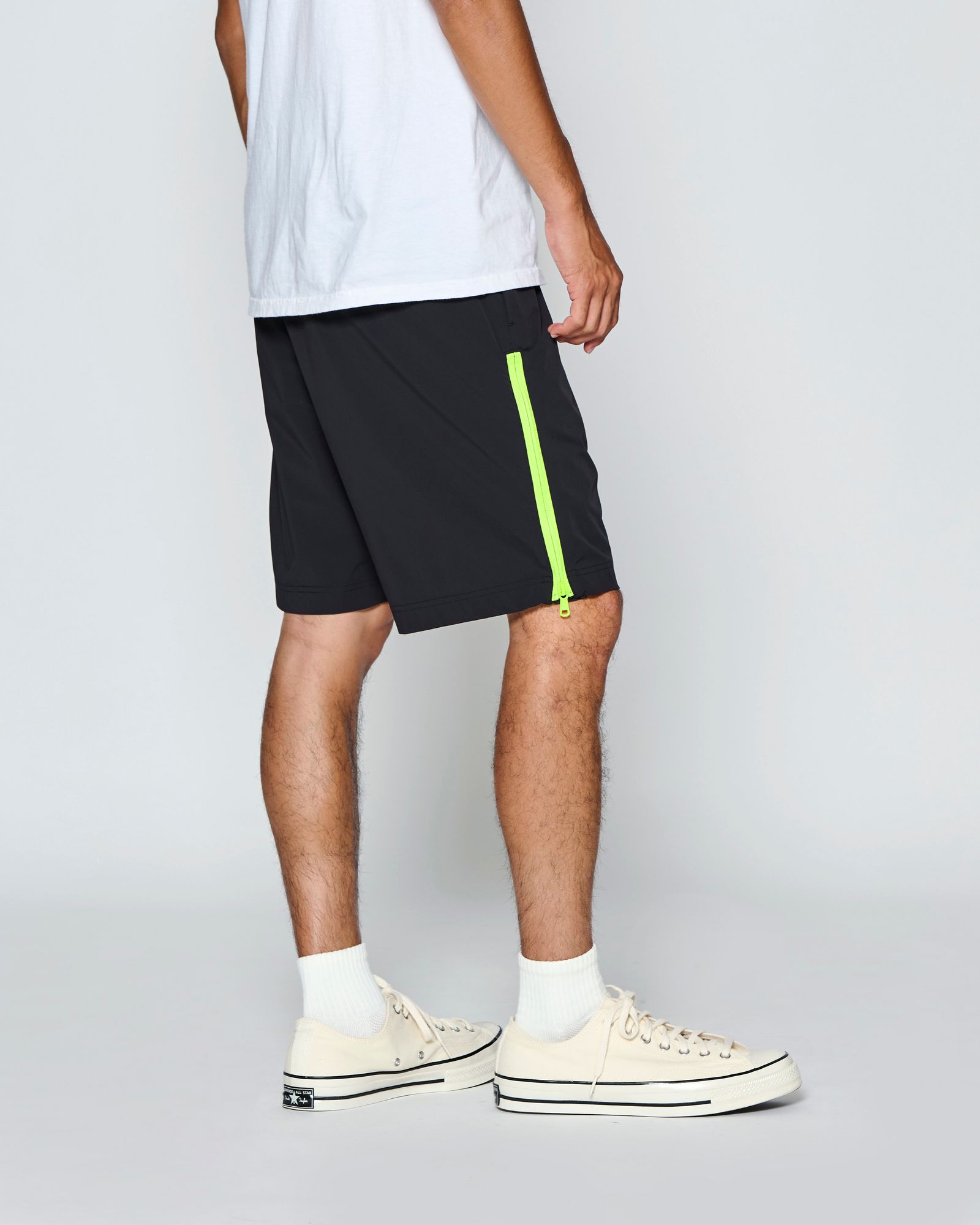 ☆先行予約☆muta MARINE × ACANTHUS  / サイドジップショーツ /  Side Zip Shorts / BLACK【MA2707】