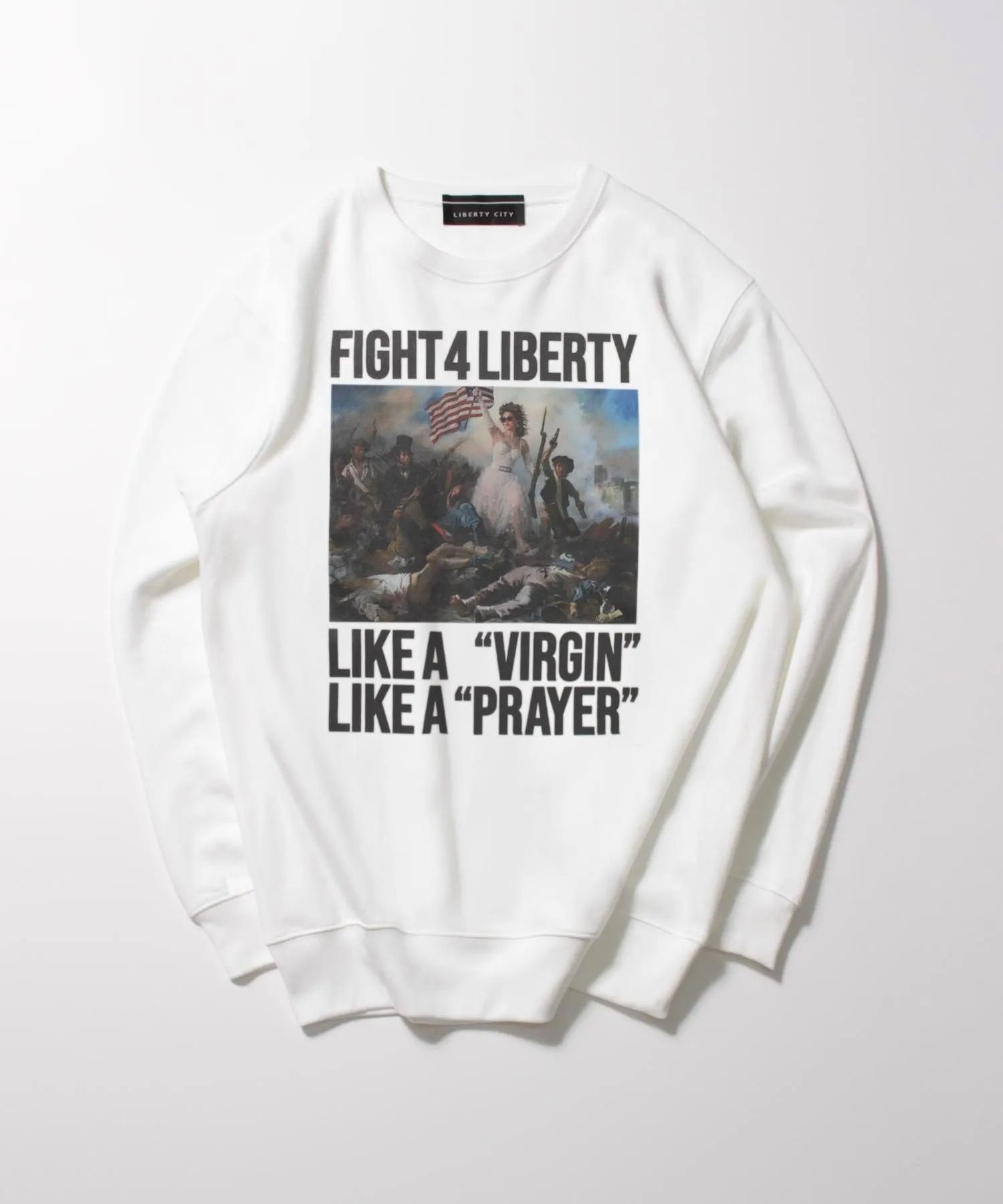 [Liberty Leading the People] ライト・スウェット・クルーネック / トレーナー / WHITE [263424MD]