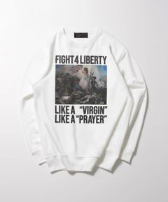 [Liberty Leading the People] ライト・スウェット・クルーネック / トレーナー / WHITE [263424MD]