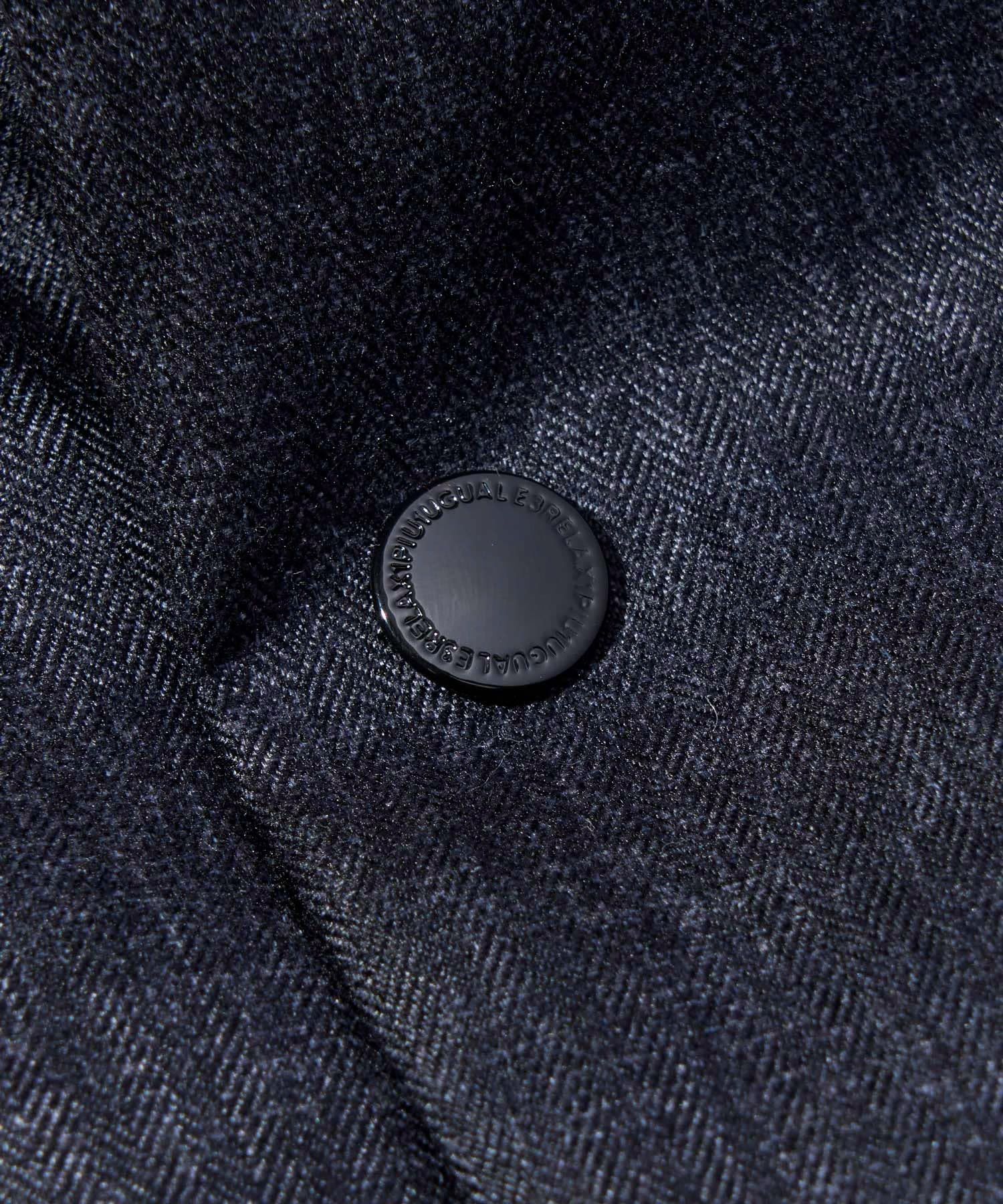 ☆先行予約☆1PIU1UGUALE3 RELAX × +phenix / ウールライクロングダウンコート WINDSTOPPER プロダクト by GORE-TEX LABS /ウィンドストッパー / ゴアテックス  / ブラック【USO-26150】