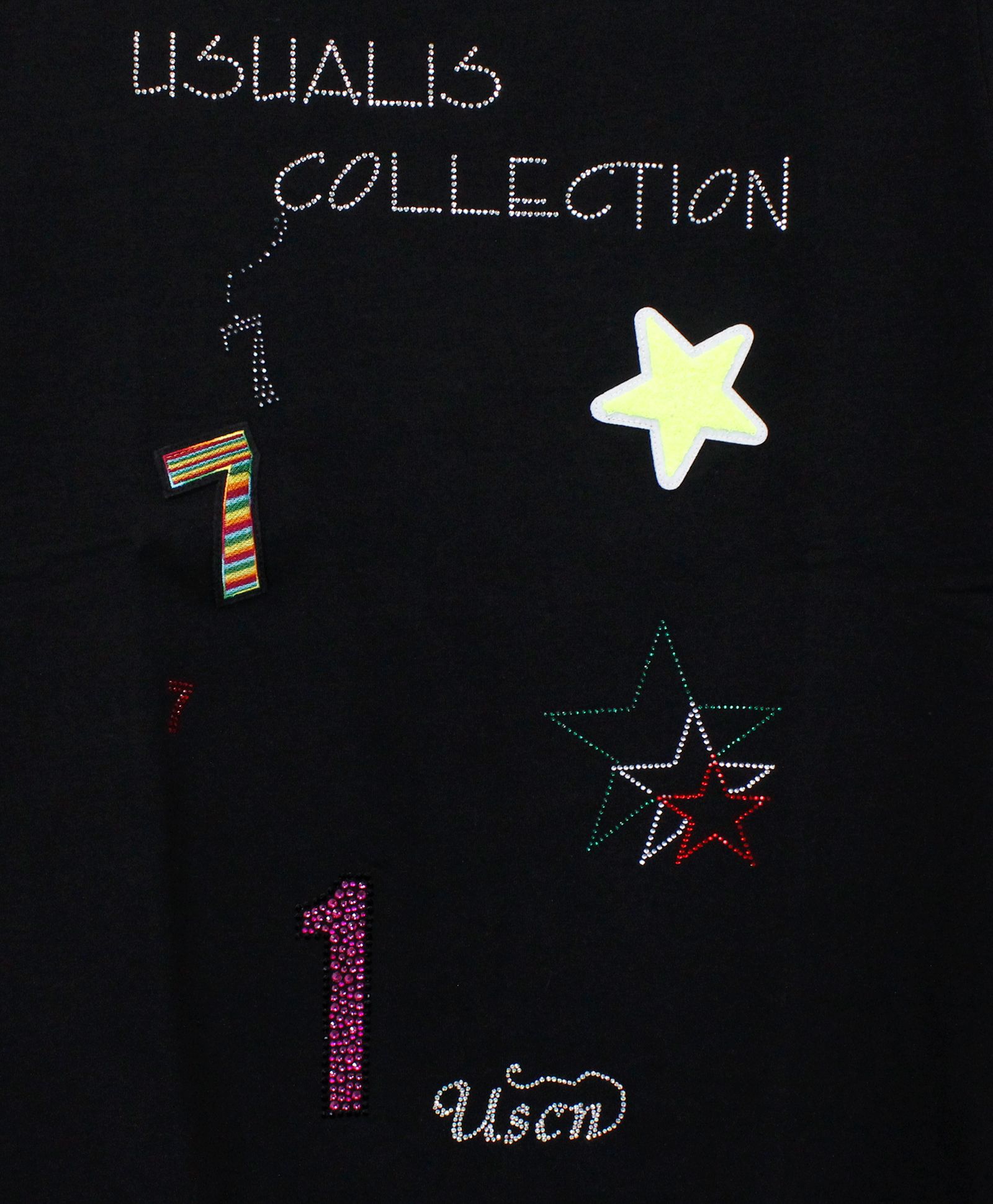 ランダムデザイン S/S Tシャツ / ブラック [UC41-N157]