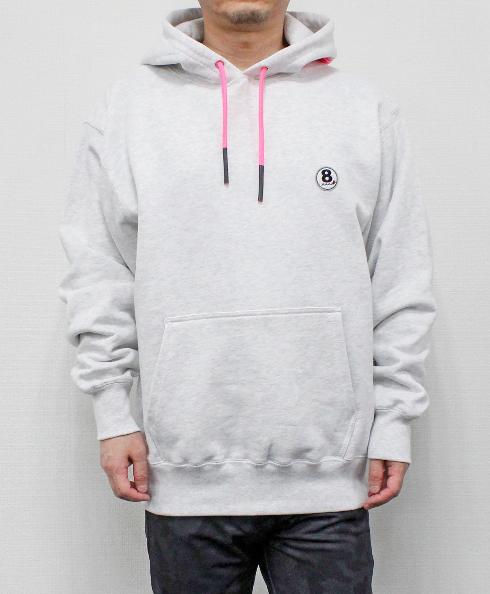 ACANTHUS × muta MARINE / muta sweet logo hoodie / スウェットプルオーバーパーカー / GREY【MA2525】