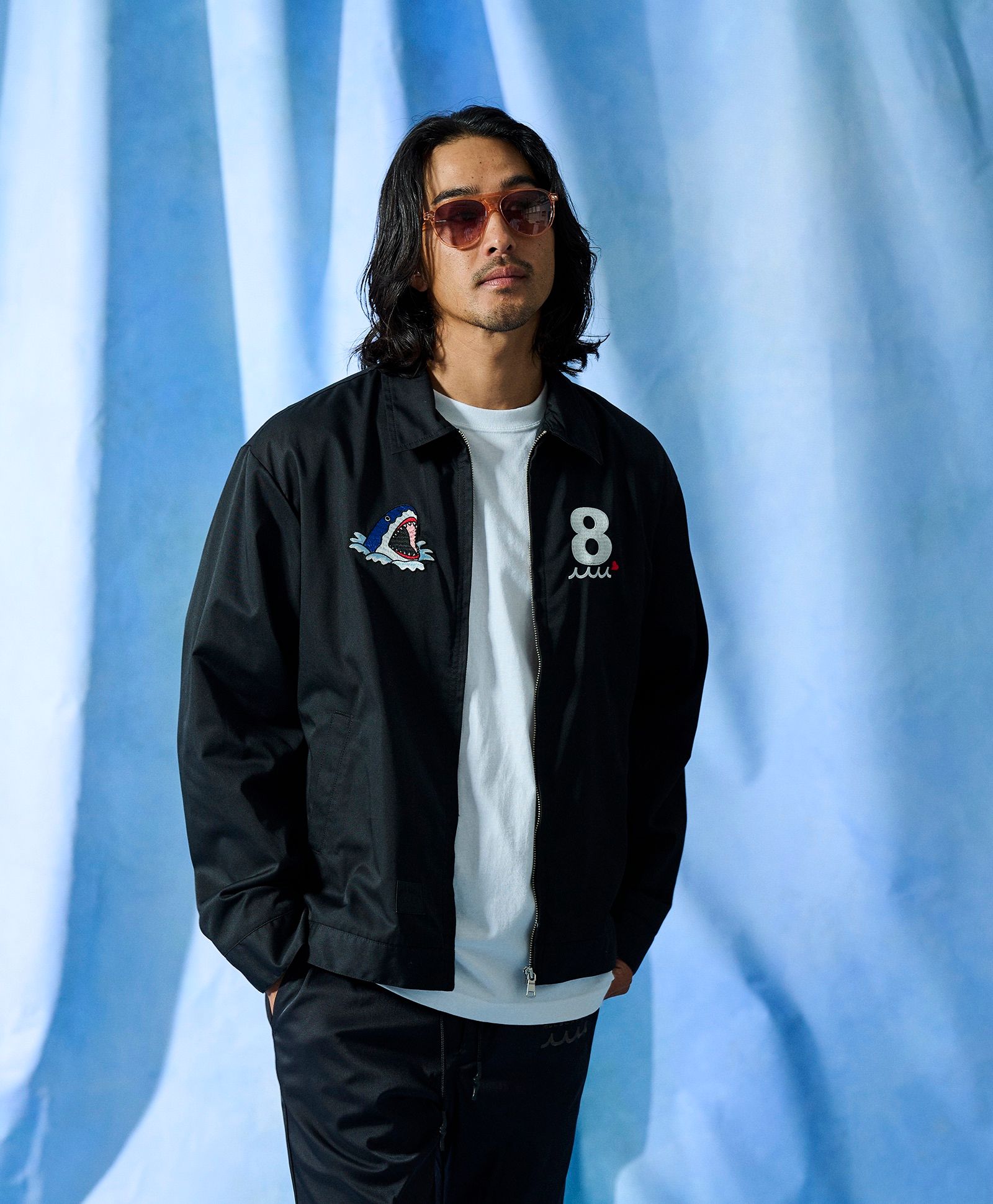 ☆先行予約☆muta MARINE × ACANTHUS  / スーベニアジャケット /  Souvenir Jacket / BLACK【MA2701】