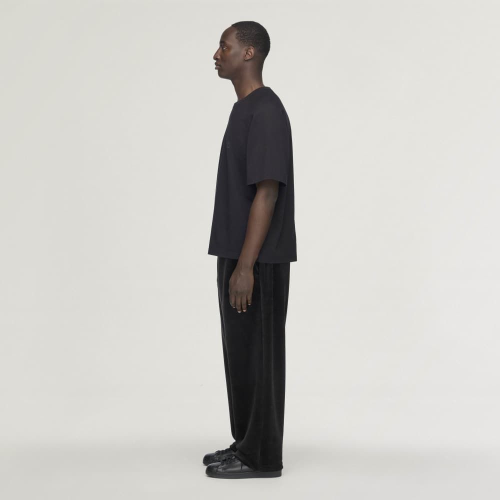 ベルベット コーデュロイ トラック パンツ /   Y-3 VELVET CORDUROY TRACK PANTS / BLACK [KY1374-APPA26]