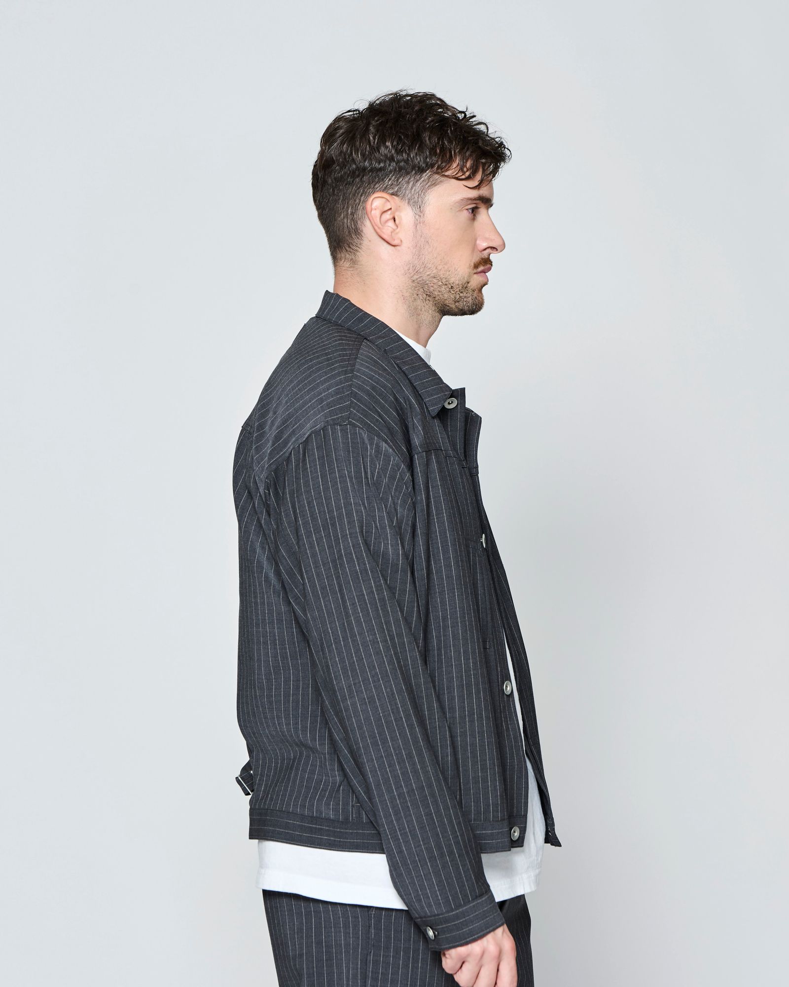 ☆先行予約☆ Type1 WWⅡ ストライプ トロピカルウール ジャケット  /  Type1 WWⅡ Stripe Tropical Wool Jacket / CHARCOAL 【JK2701】