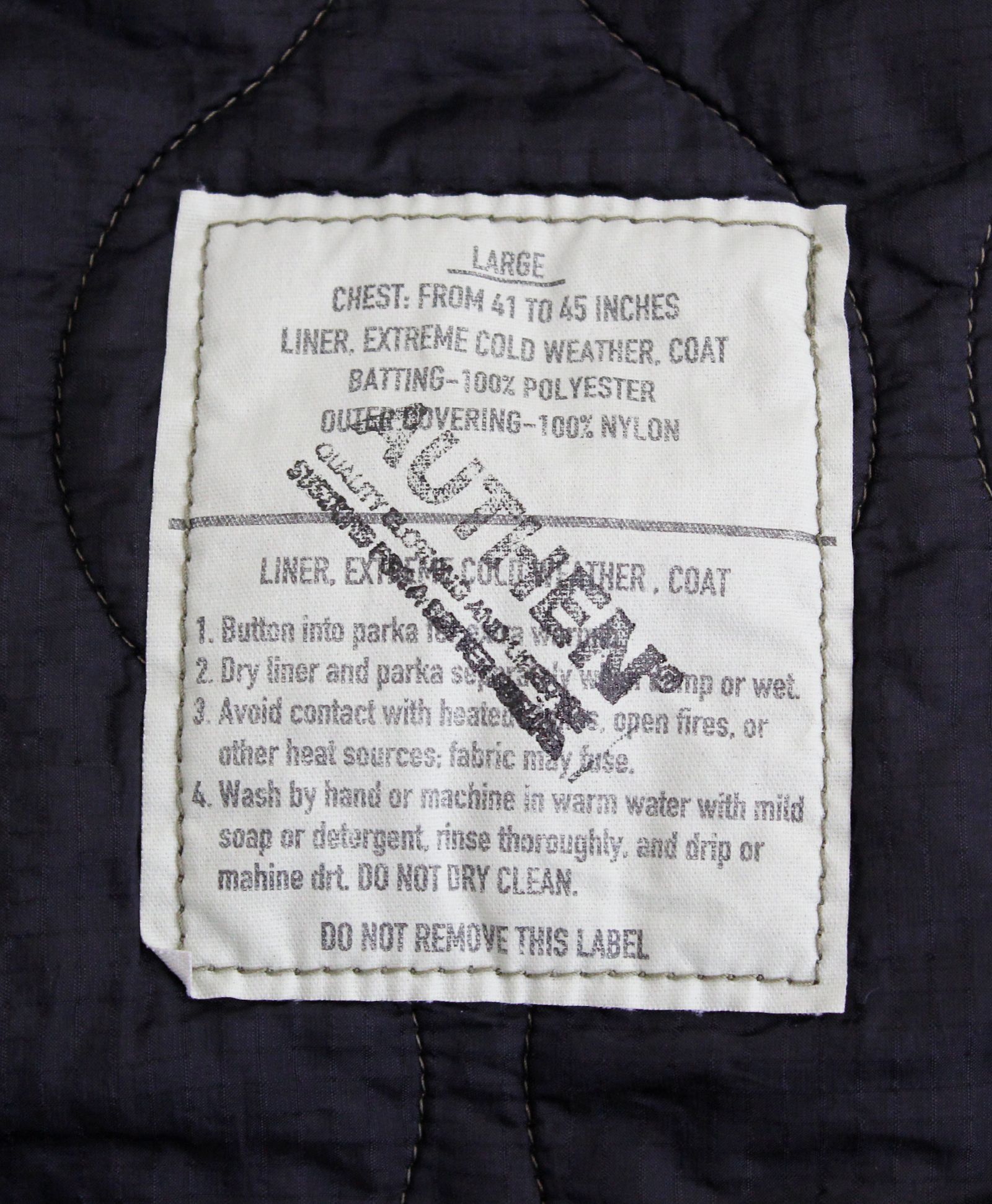 ミリタリーライナー ポーチ L / MILITARY LINER POUCH L  / BLACK [AUT-103-003]