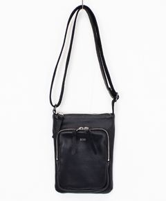 オイルドカウレザー・ミニショルダーバッグ / Oiled Cow Leather Mini Shoulder / BLACK [DCD-01357]