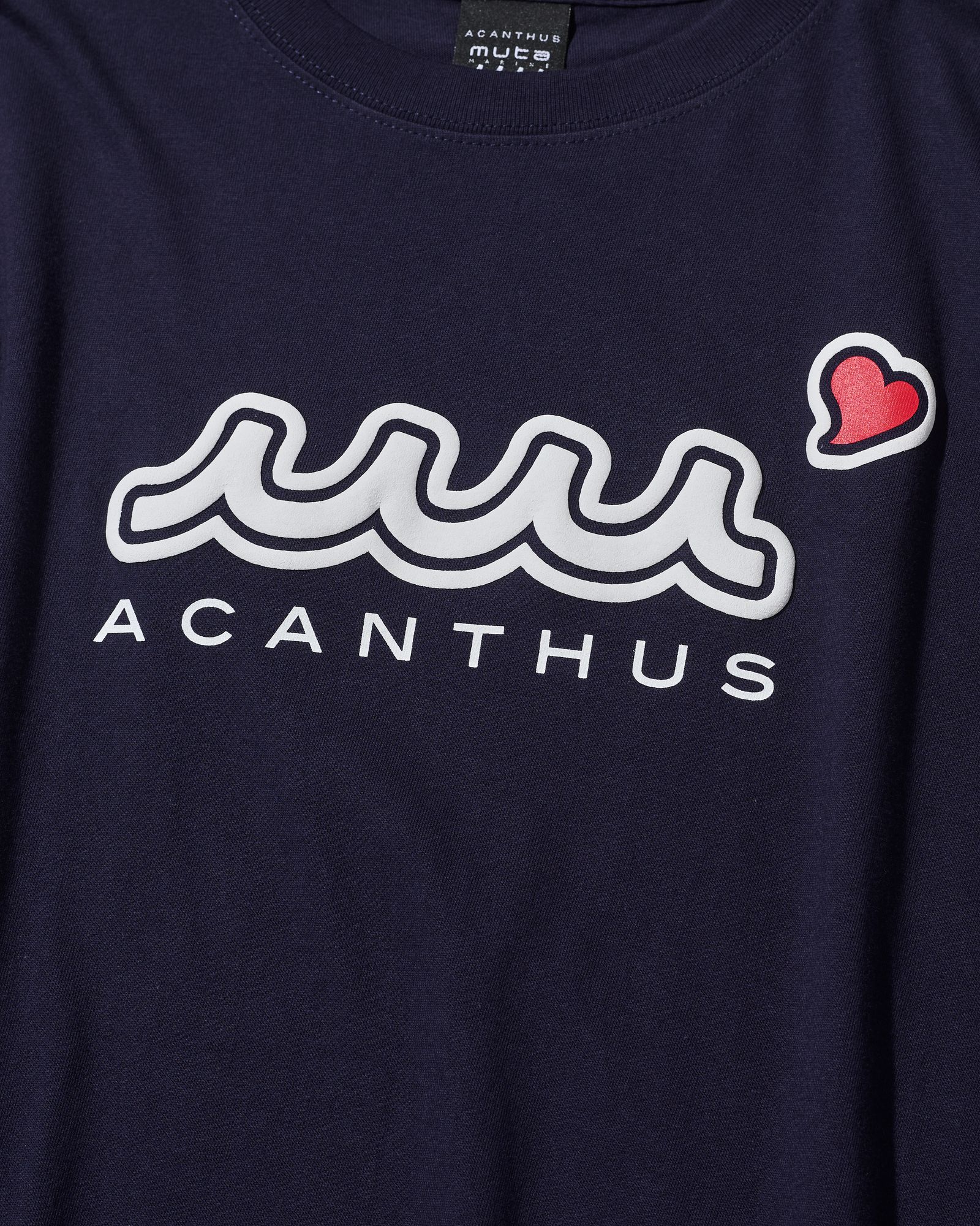 ☆先行予約☆ muta MARINE × ACANTHUS / スイートエクストラロゴロングスリーブTEE / Sweet Extra Logo L/S Tee / NAVY 【MA2698】