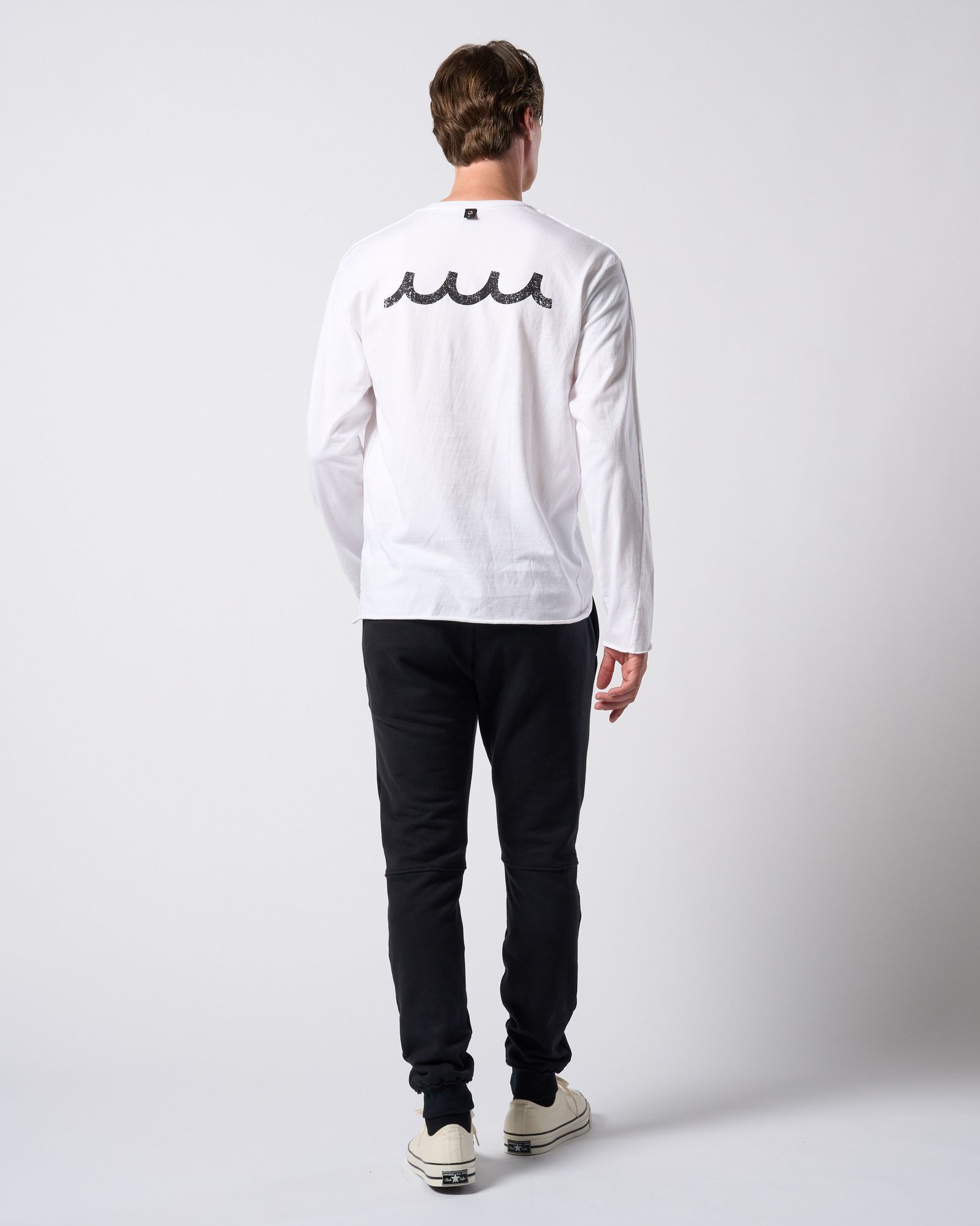 ☆先行予約☆ muta × wjk  / カットオフ クルーネックロングスリーブカットソー / cut-off crew-neck L/S(printed) / WHITE [708 mw03j]
