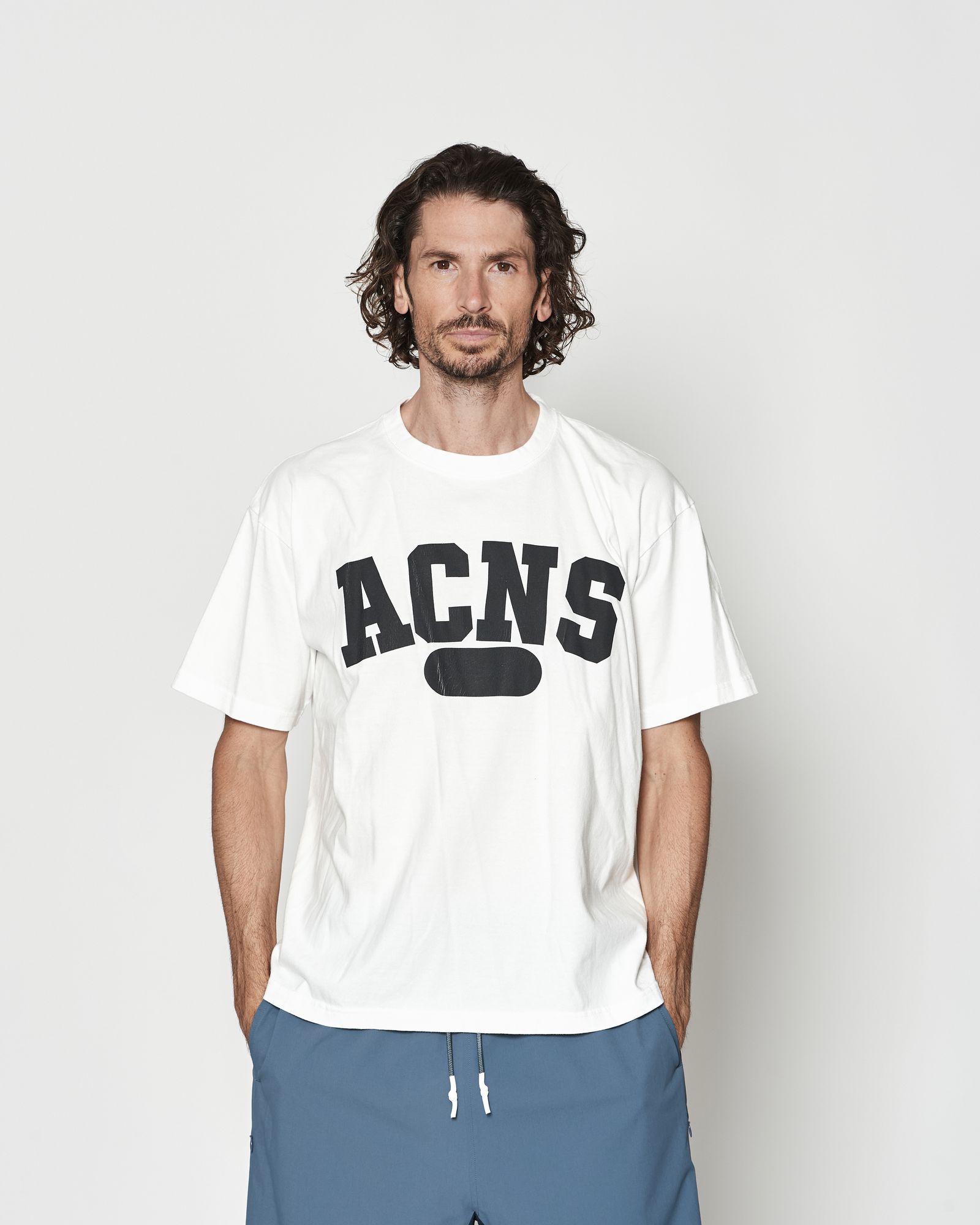 ☆先行予約☆ カレッジロゴTシャツ  /  Aging College Logo Tee / WHITE【CT2601】