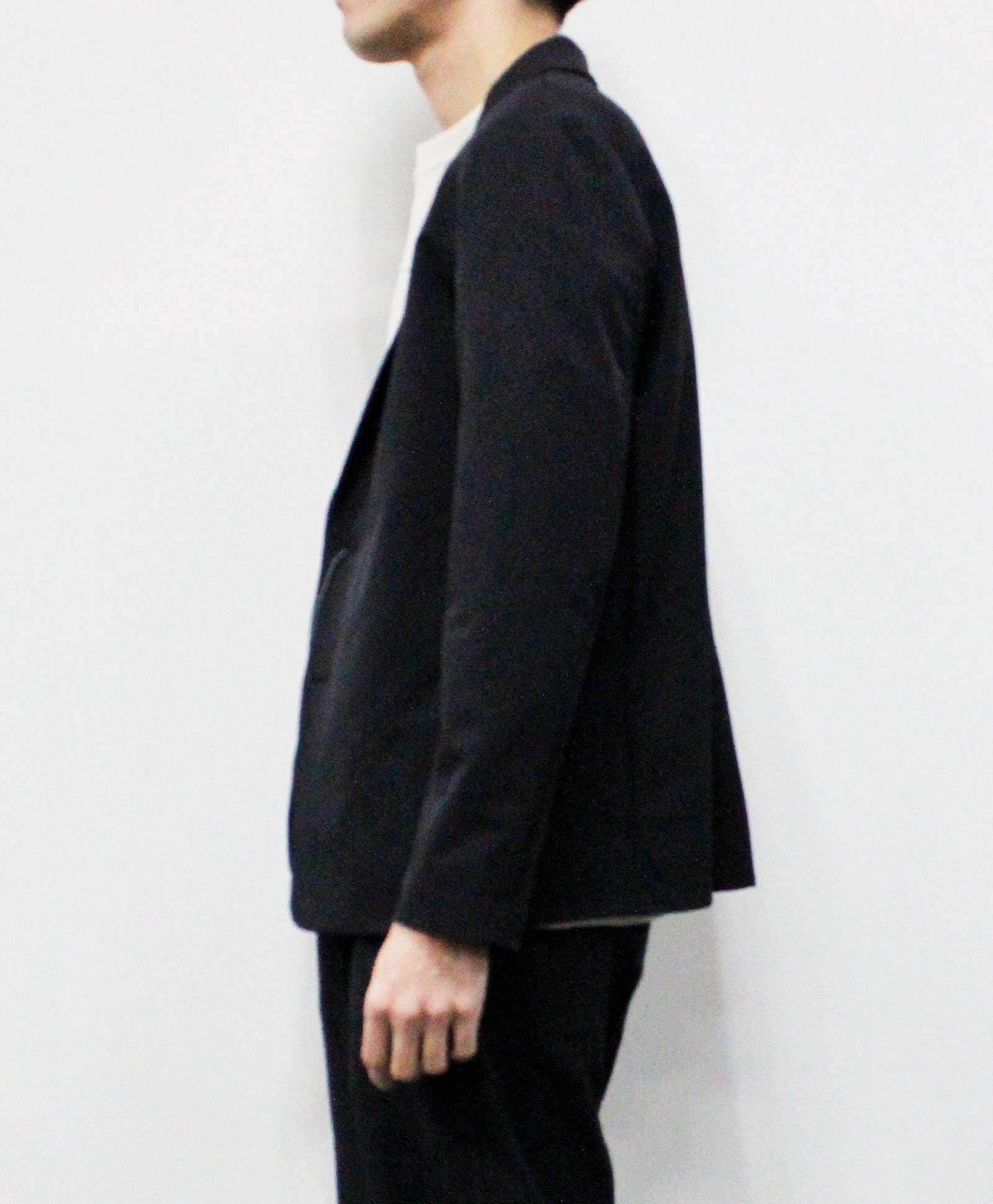 N/Peダブルクロスストレッチ イージージャケット / ブラック [26003]