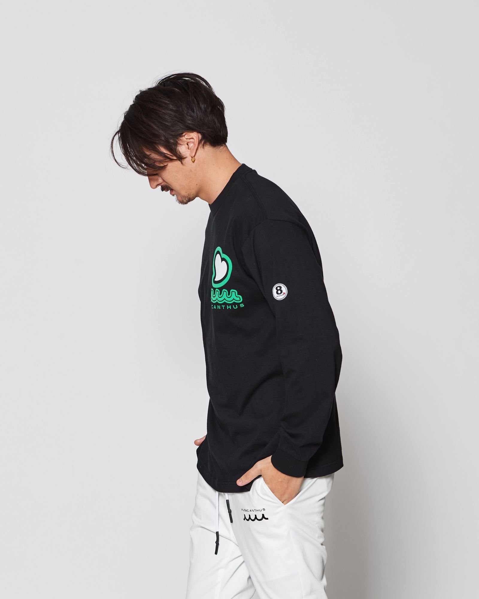 ☆先行予約販売2025年9月下旬～10月下旬頃入荷予定☆ ACANTHUS × muta MARINE / muta sweet muta L/S Tee / ロンT / BLACK 【MA2547】
