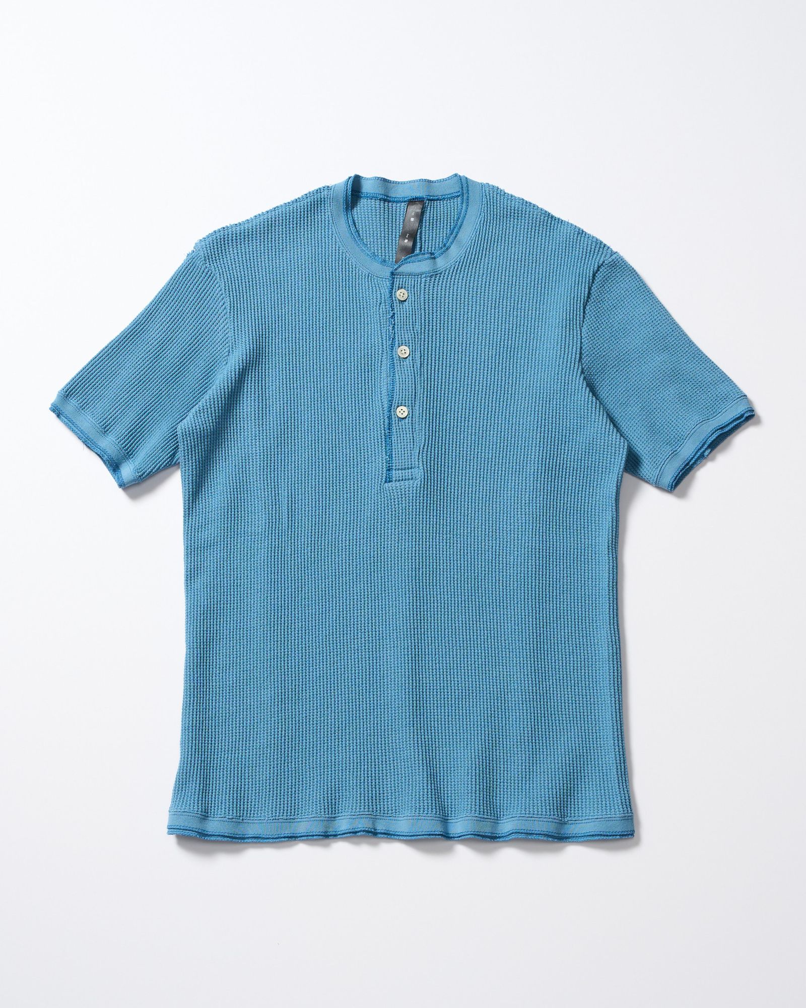 ☆先行予約☆ ワッフルヘンリーネック S/S  カットソー /  waffle henley S/S / L.BLUE[7131 wf19i]