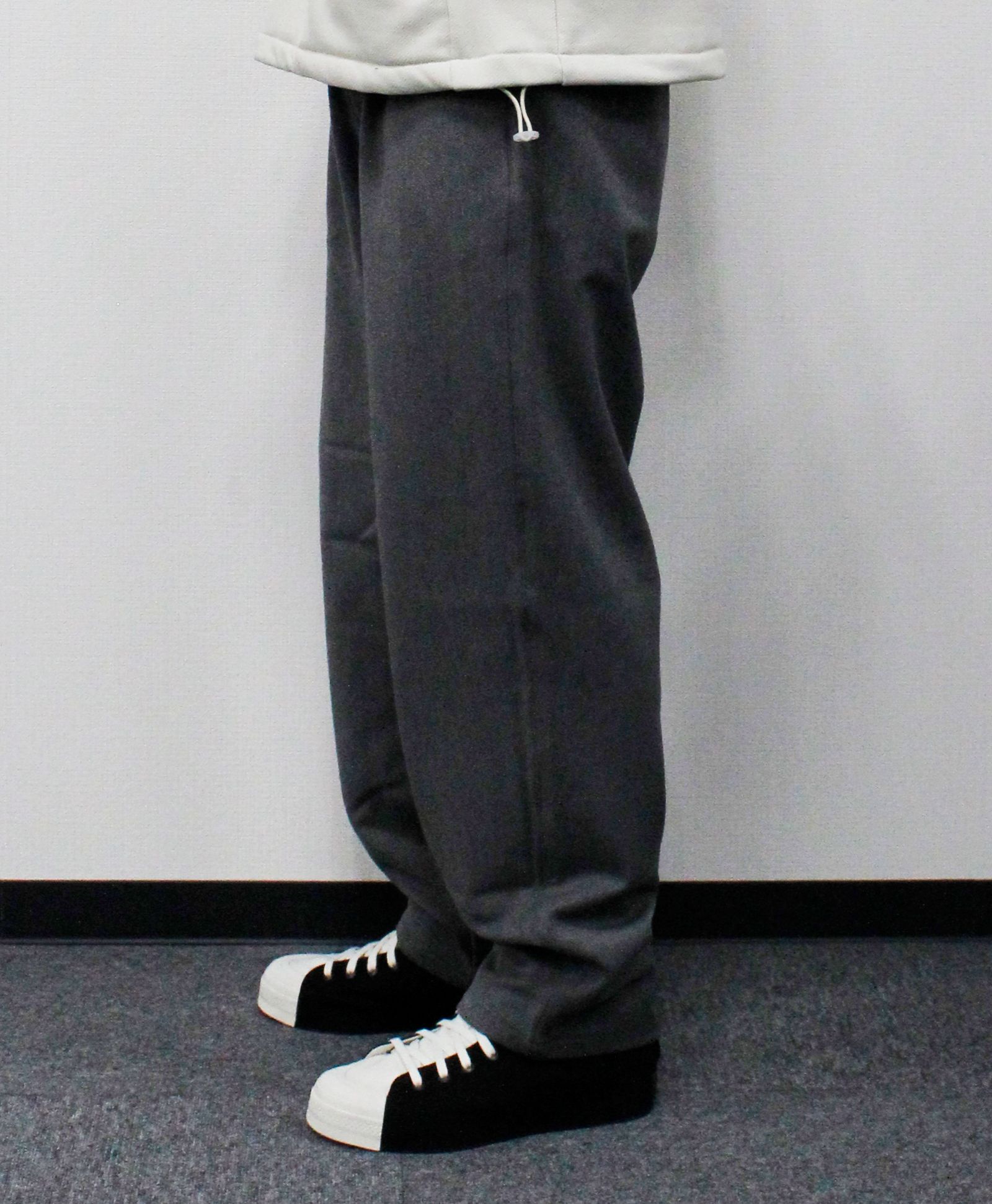 VISLYカシミヤタッチワンタックワイドパンツ / グレー[65512]