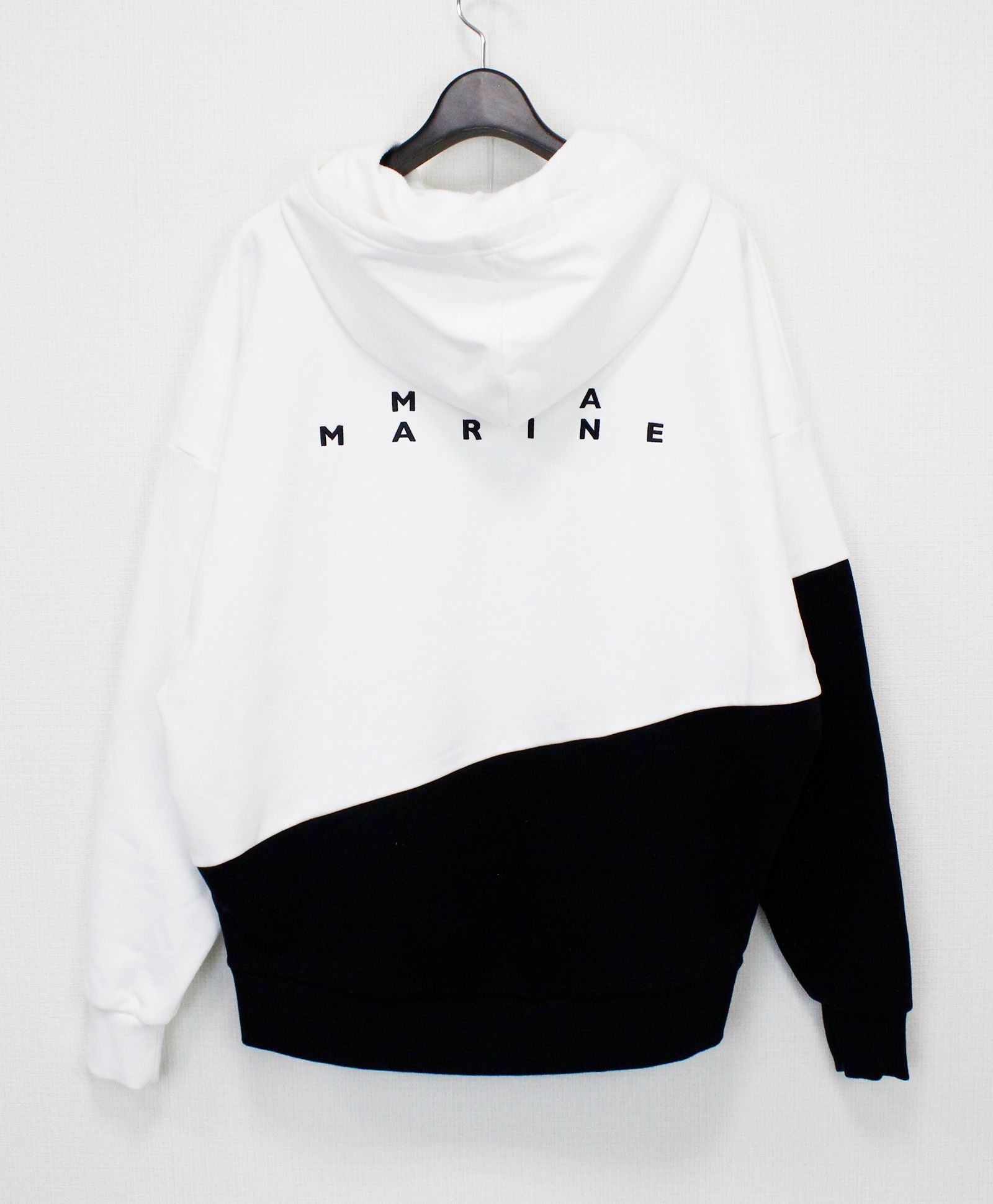 ユニセックス /  BIG プルオーバーパーカー (バイカラー) / ホワイト [MMSG-241215]