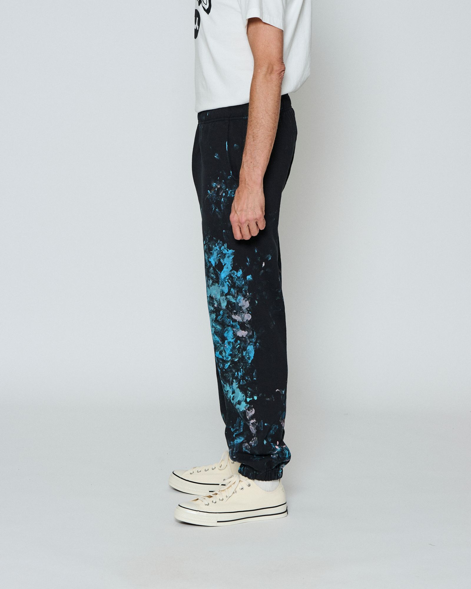 ☆先行予約☆  アブストラクトペイントスウェットパンツ / Abstract Paint Sweatpants / BLACK 【HJ2604P】