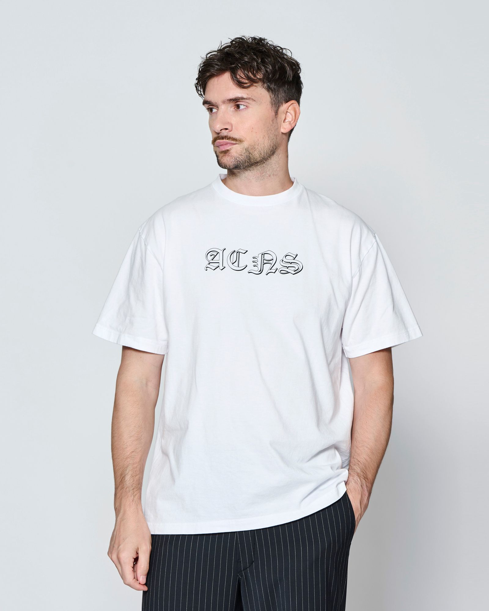 ☆先行予約☆ ヴィンテージ オールドイングリッシュ Tシャツ  /  Vintage Wash Old English Tee / WHITE【CT2701】