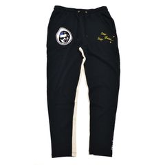 スウェットパンツ BIG HOODIE BABY PATCH&STARLEANSTARLEAN STARLEAN SWEAT PANTS BLACK【BLACK×YELLOW】 [SLSP010BK]