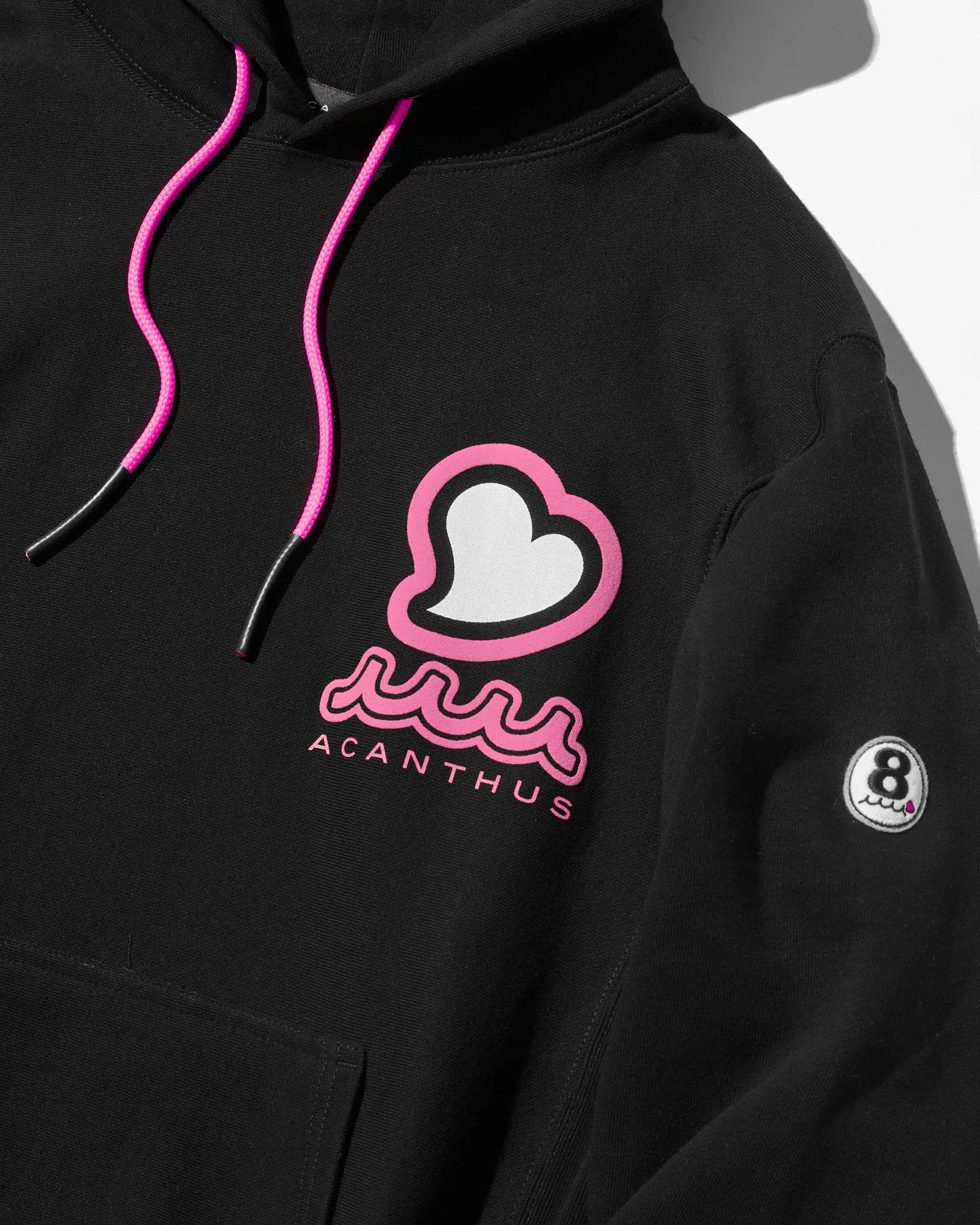 ☆先行予約☆muta MARINE × ACANTHUS  / femt LIMITED / muta sweet Logo Hooded Sweatshirts / パーカー / BLACK PINK 【MA2545】