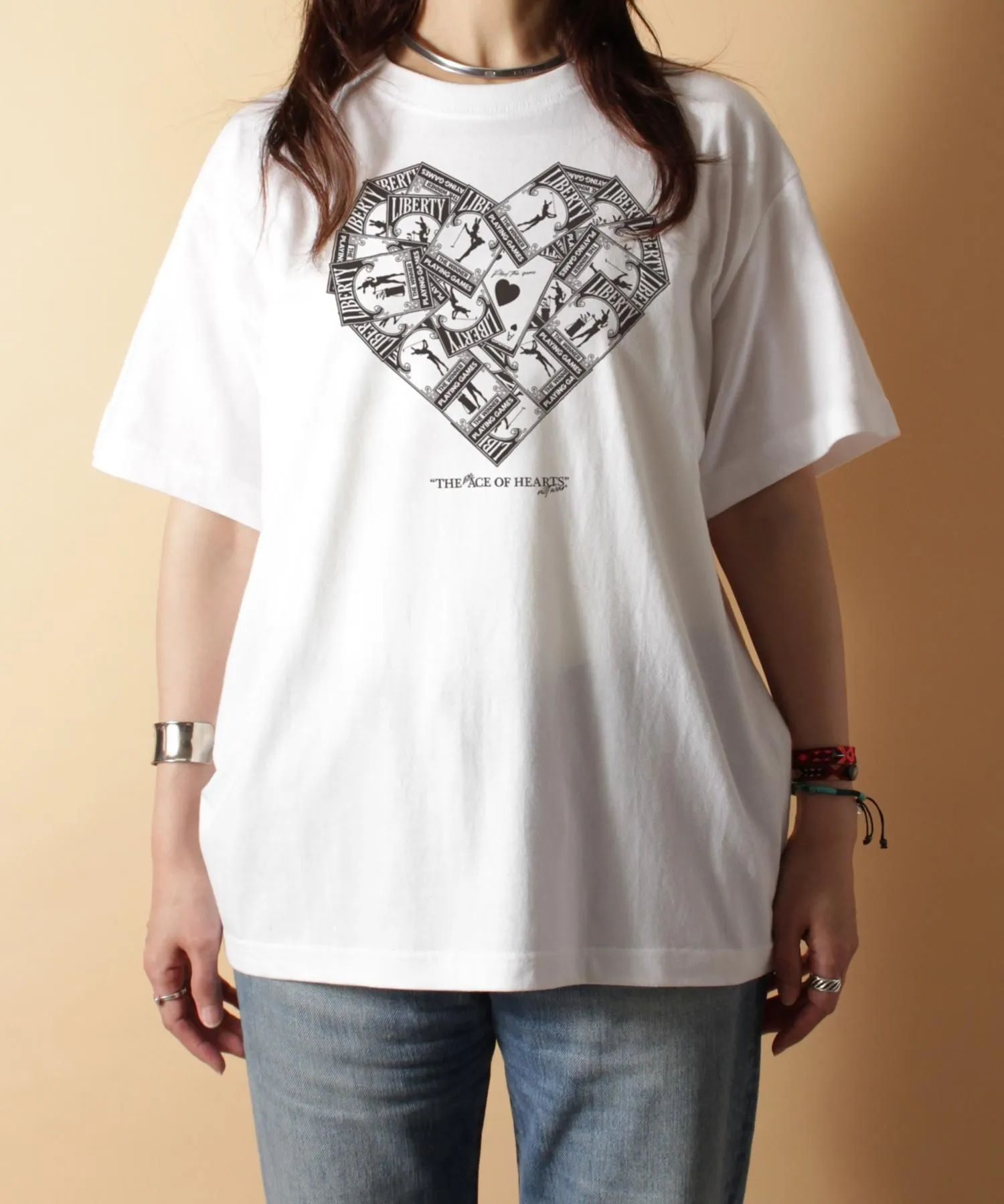 【CITY&TURF】[THE ACE OF HEARTS] Tシャツ / WHITE [251039HA]
