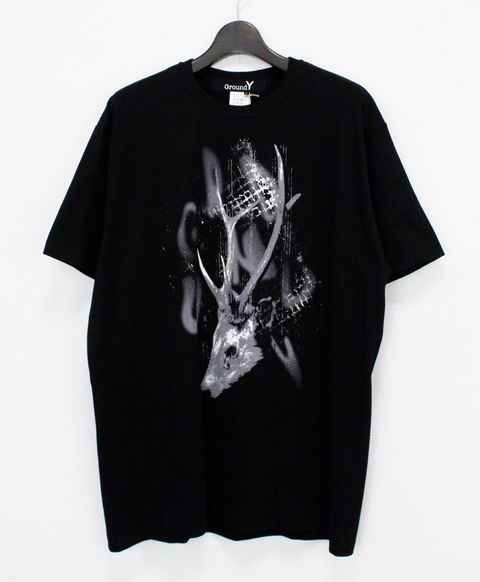 JERSEY DEER T-SHIRT / BLACK [GK-T77-070-2]