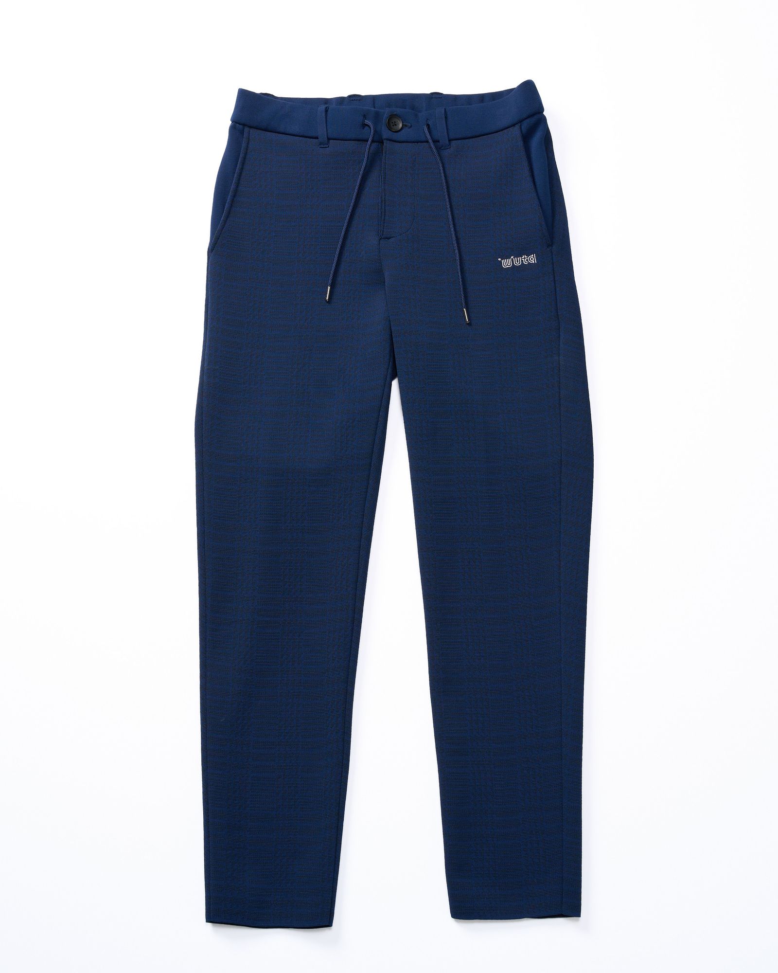 ☆先行予約☆ muta × wjk  / ニットイージースラックス / function knit easy slacks(jacquard check) / NAVY CHECK [504 mw08j]