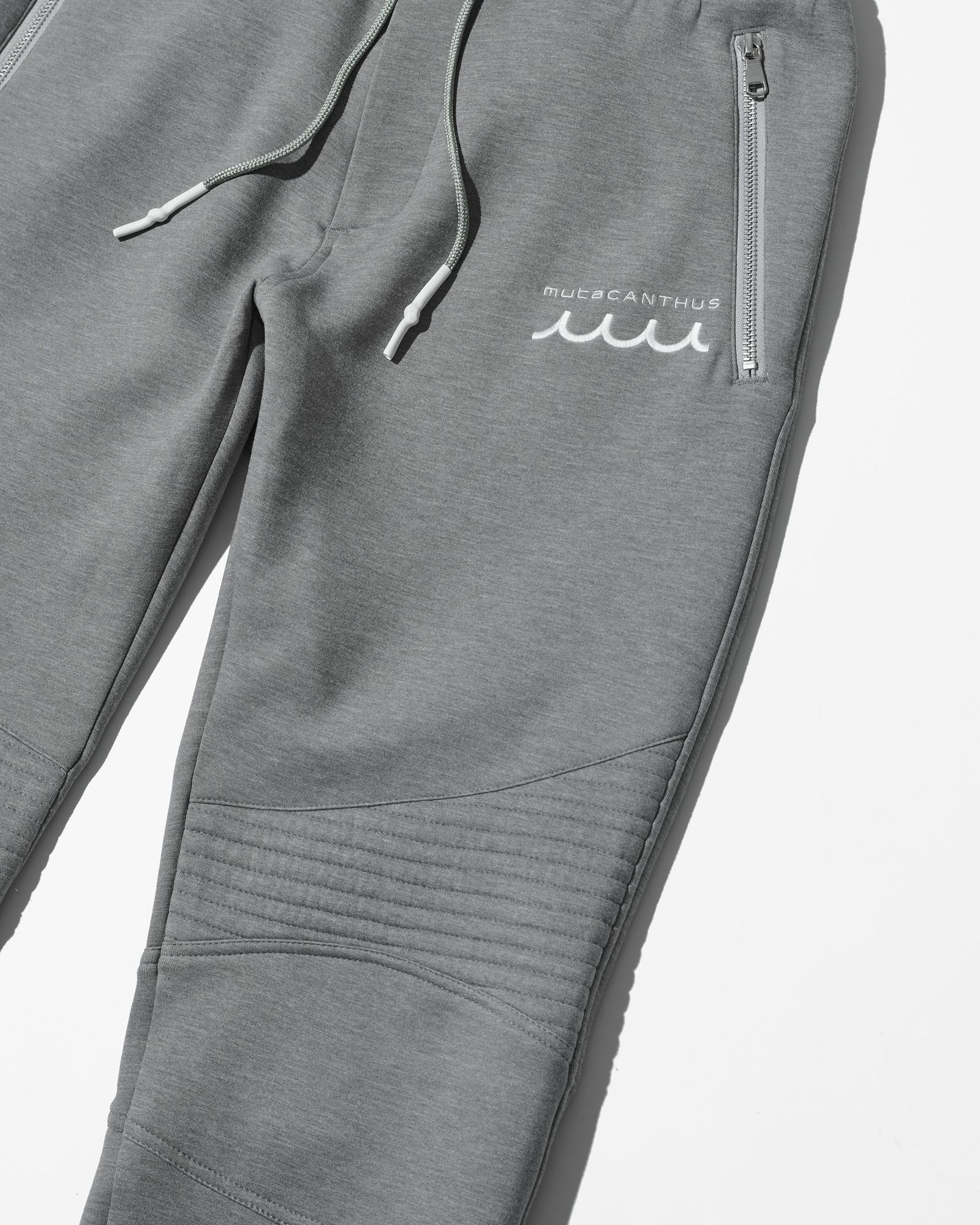 ☆先行予約販売2025年8月下旬～9月下旬頃入荷予定☆ ACANTHUS × muta MARINE / muta Double-knit Biker Pants / バイカーパンツ / GRAY 【MA2533】