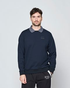 ☆先行予約☆muta MARINE × ACANTHUS  / ポロクルーネックスウェット /  Polo Crewneck / BLACK【MA2710】